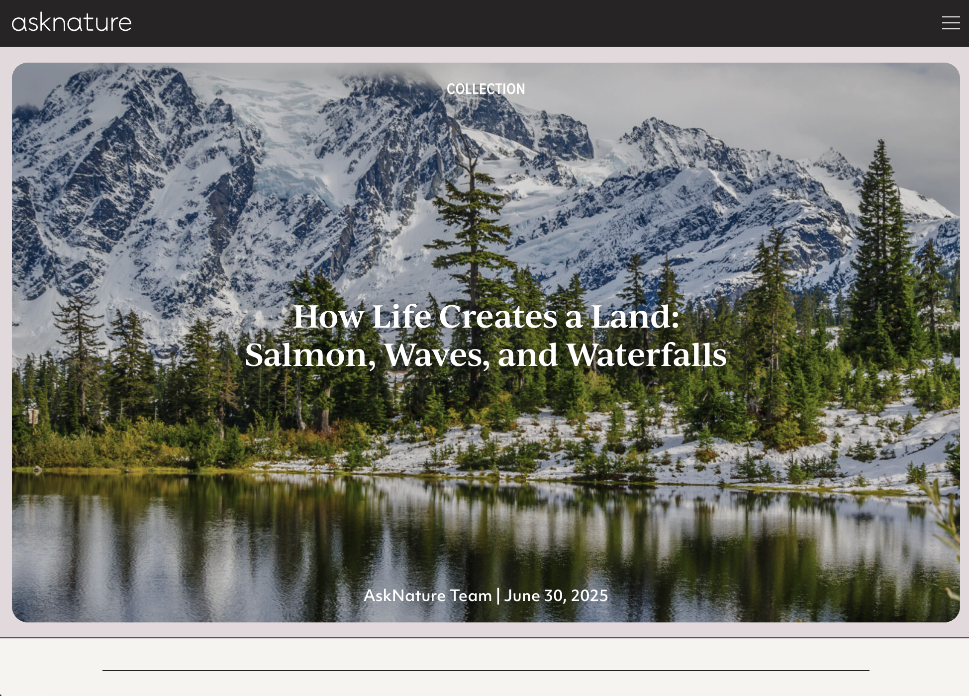 A screenshot from AskNature.org