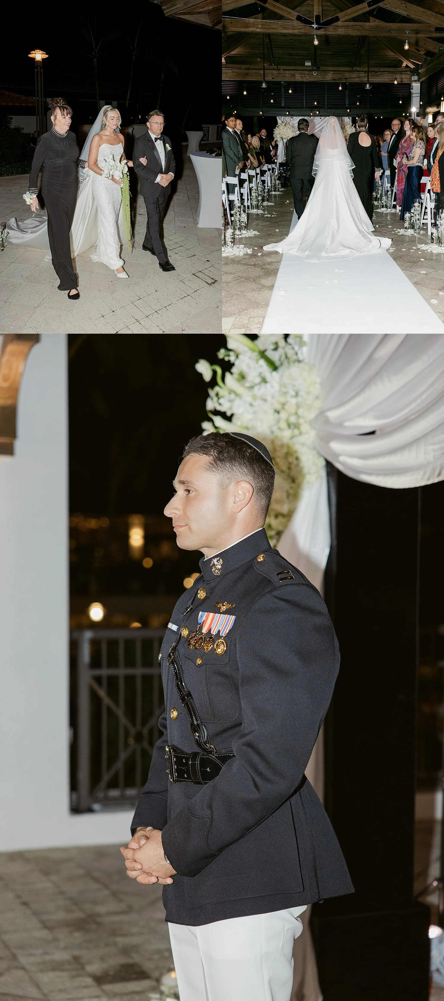  groom waits for brides entrance at PGA National Resort 