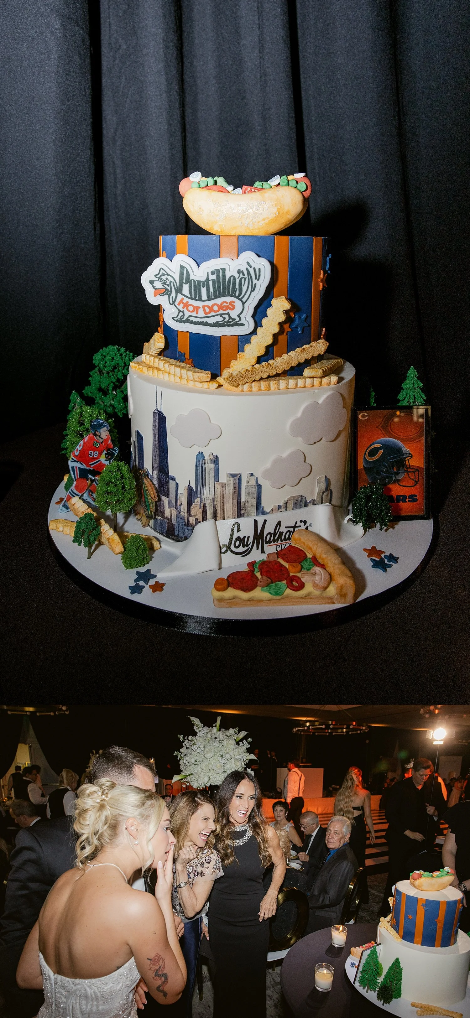  decorated cake for reception at PGA National Resort 