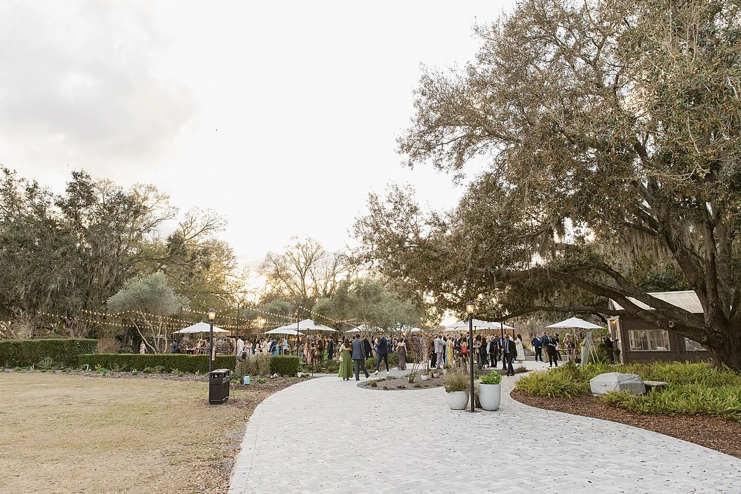  sprawling outdoor reception space at Mill Pond Estate 