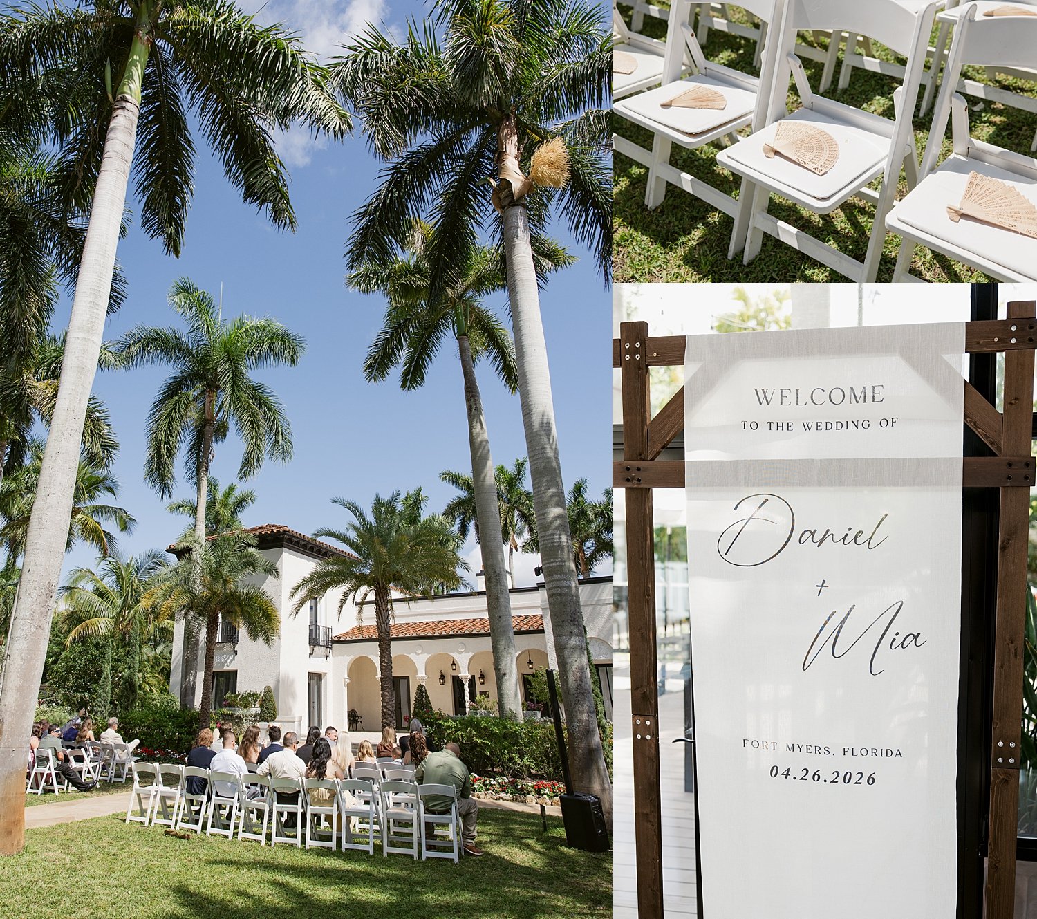  alderman estate in full sun for ceremony + newlywed portraits 