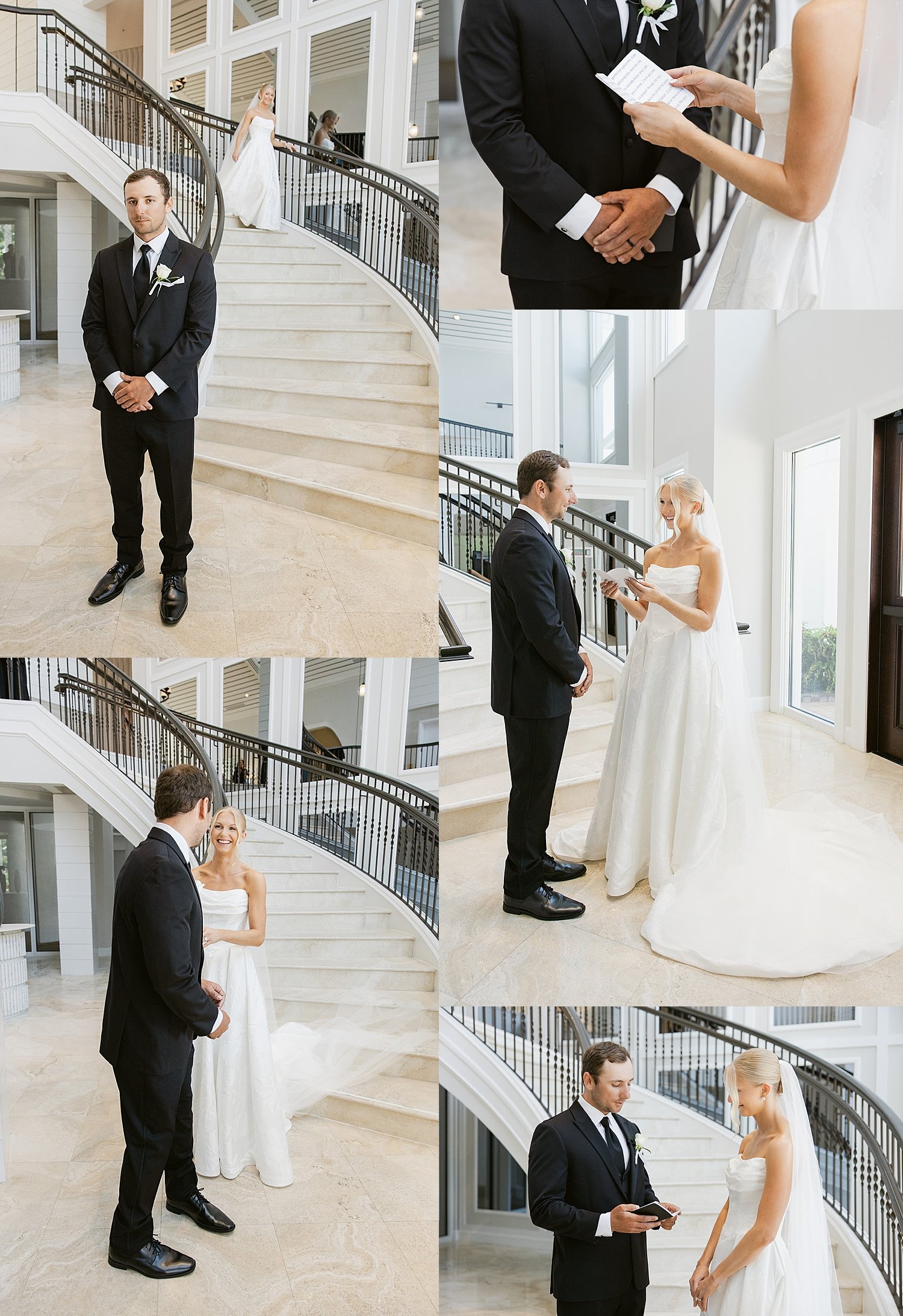  groom waits for bride during first look by Taylor Shea Photo 