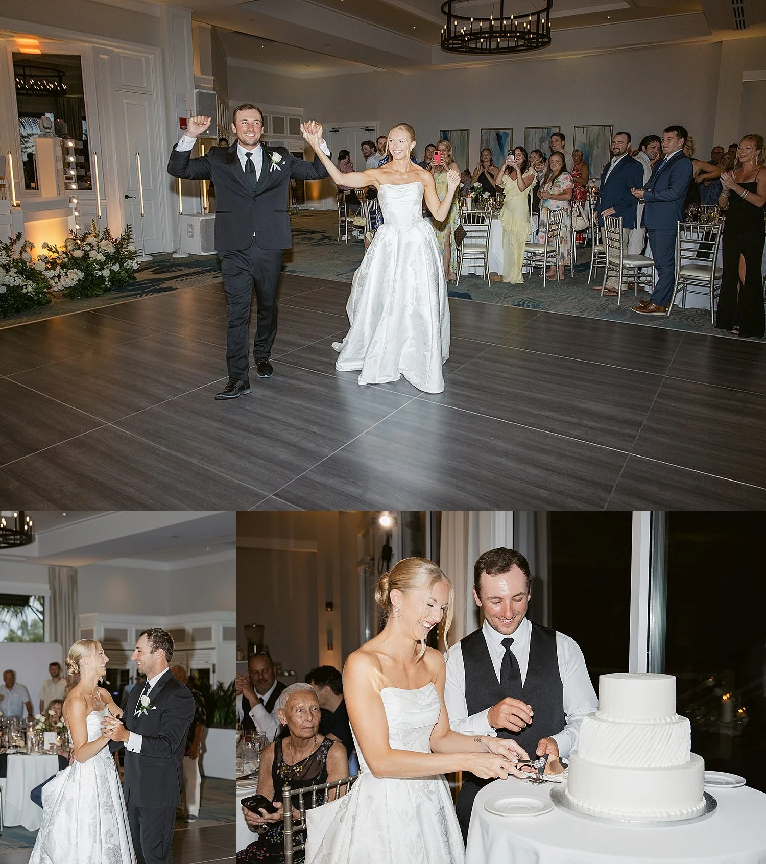  newlyweds enter their ballroom reception by Taylor Shea Photo 