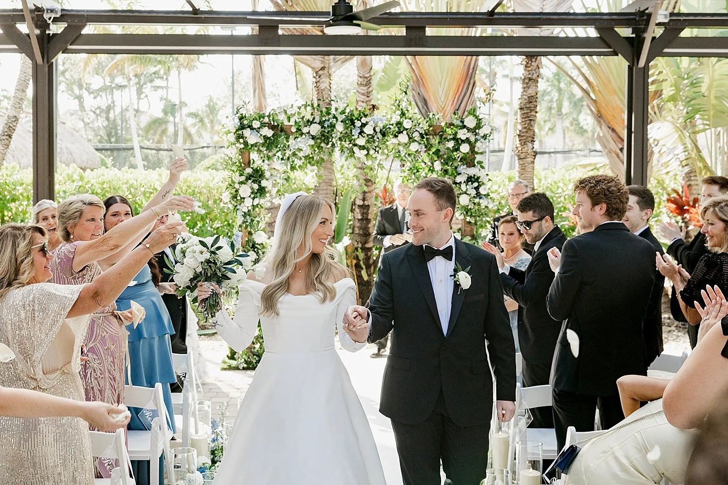  couple walk back down the aisle after saying I Do by Taylor Shea Photography 