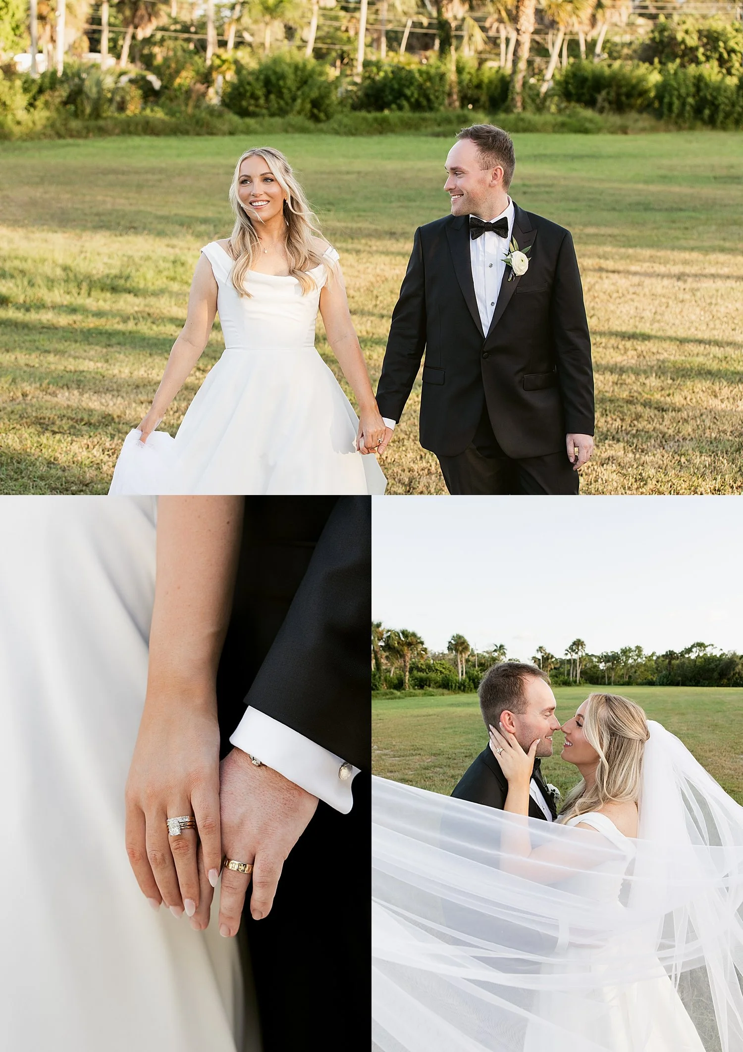  couple walks hand in hand through field at golden hour by Taylor Shea Photography 