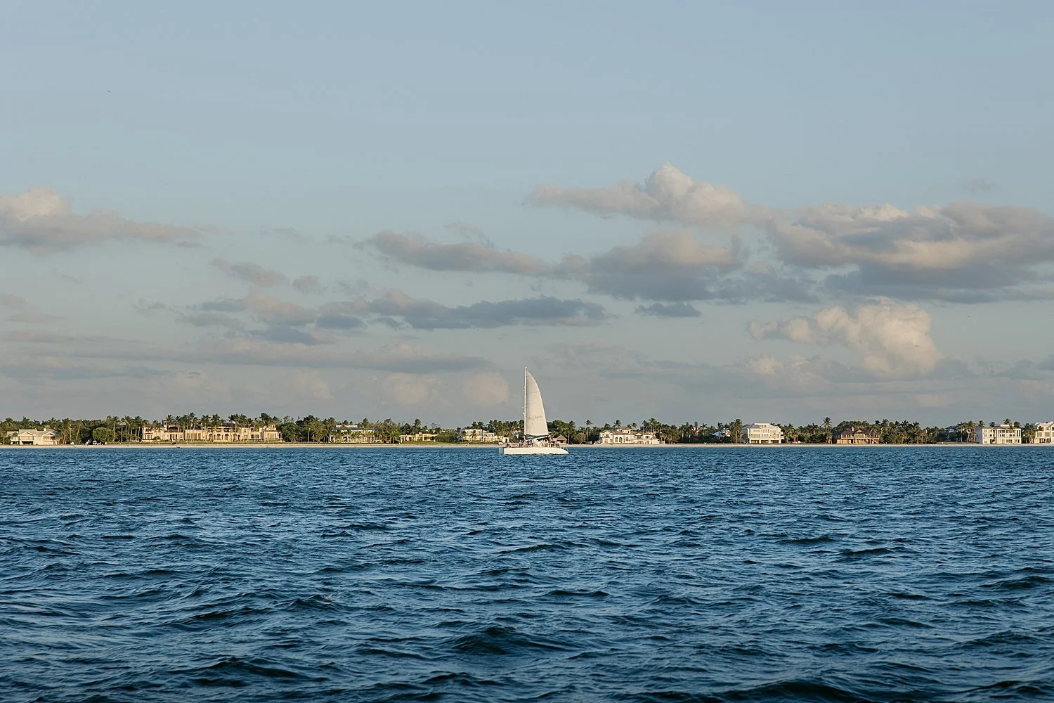  boat sails on open waters in Florida for wedding weekend on yacht 