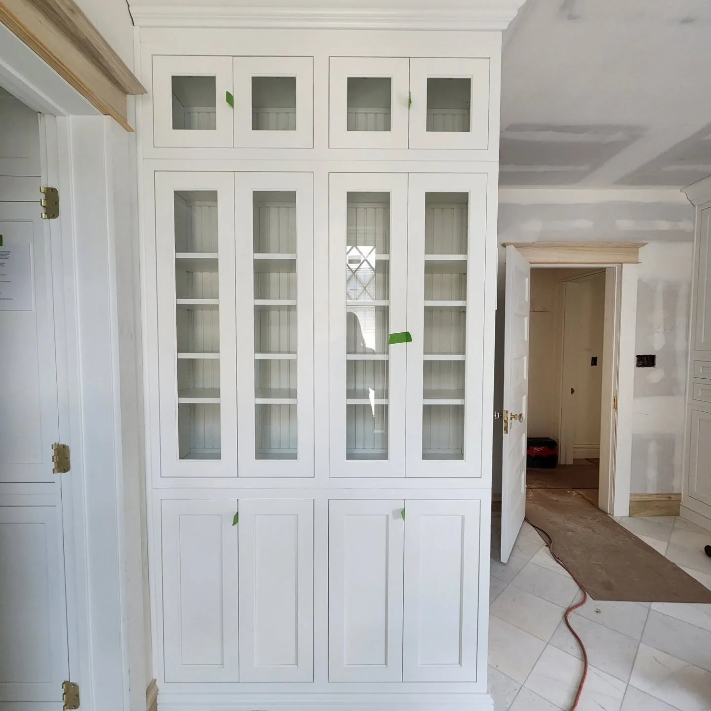 We managed to fit quite a few cabinets into one bathroom on this project. Now our client can store alllllll the things 😊