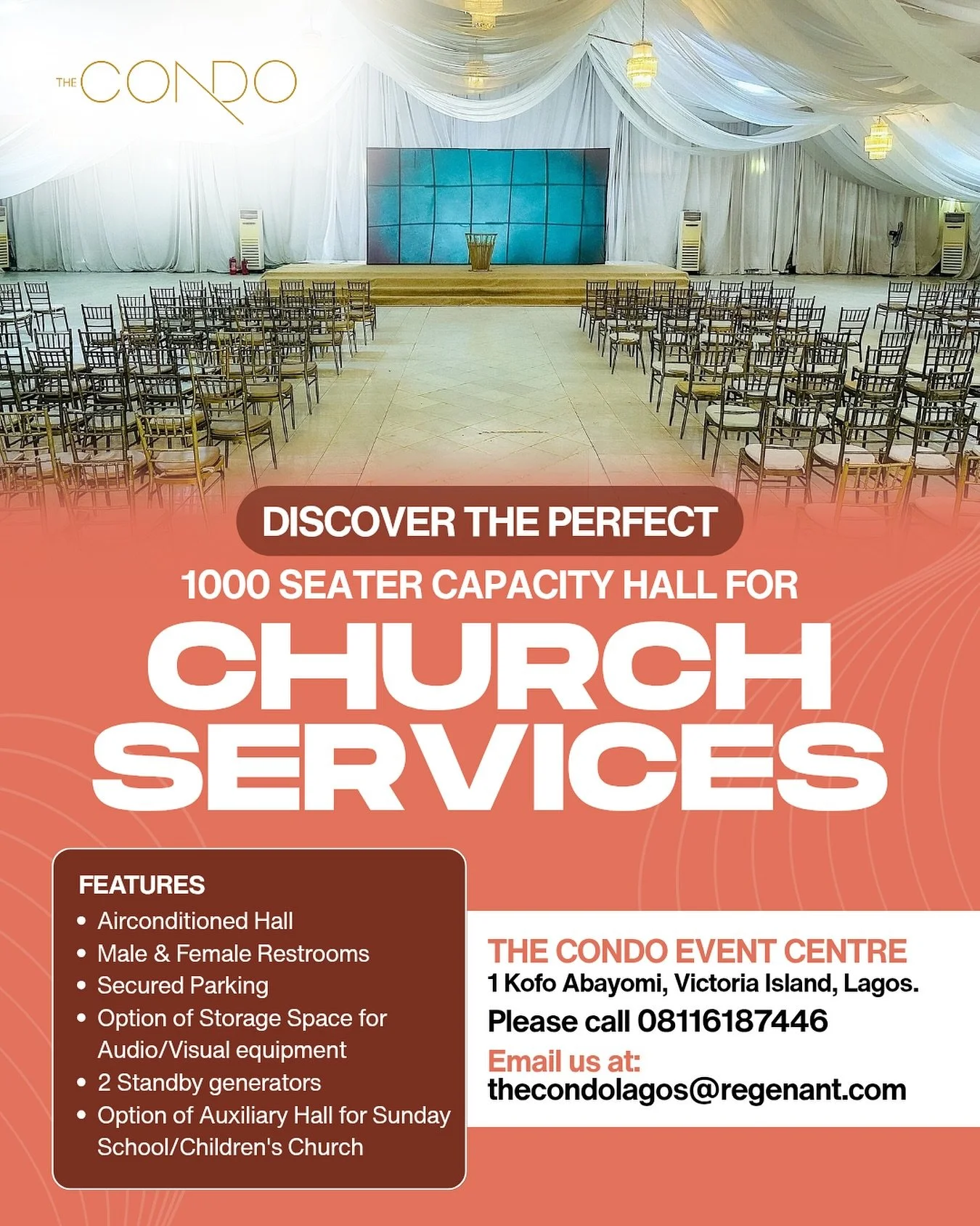 The Condo Lagos Church Hall