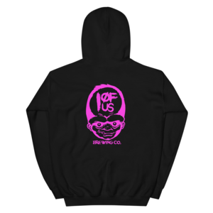 Unisex Pinky Logo'd Pull-over Hoodies — 1ofUs