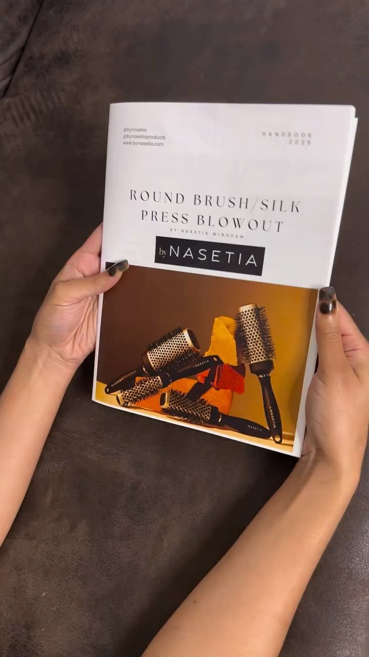 Here’s a peek inside the By Nasetia eBook… 👀 7/7
This is not your average blowout guide.
I’m teaching the real technique behind smooth, healthy, long-lasting round brush blowouts — specifically for natural and textured hair.