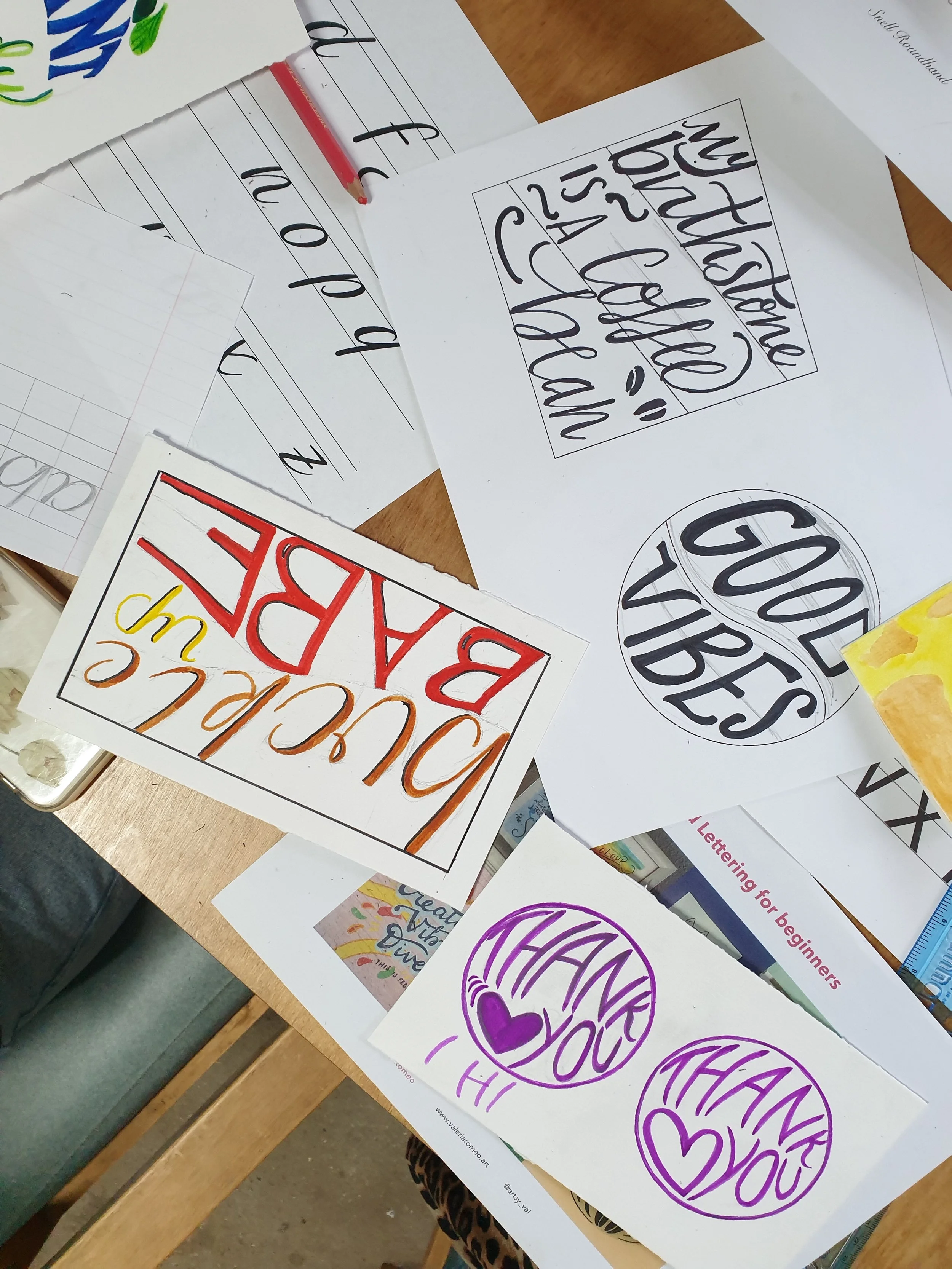 Hand lettering monthly at the Remakery - July