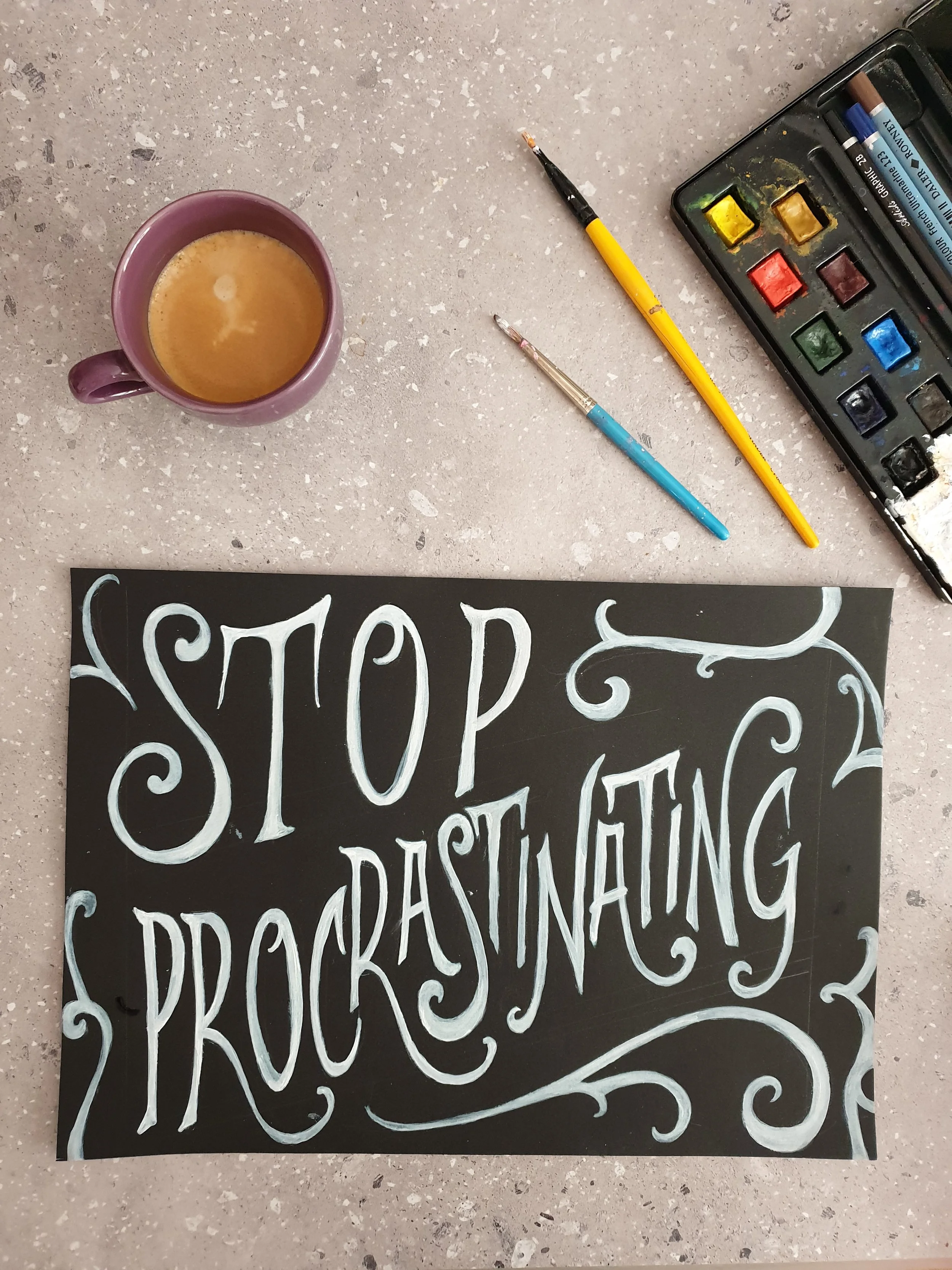 Hand lettering monthly at the Remakery - September