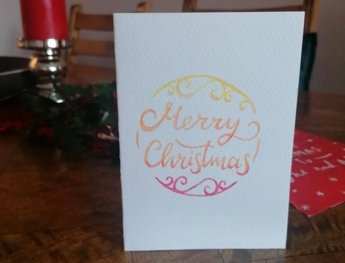 Christmas Lettering Workshop - upcycled Christmas cards and gift tags @ the Remakery
