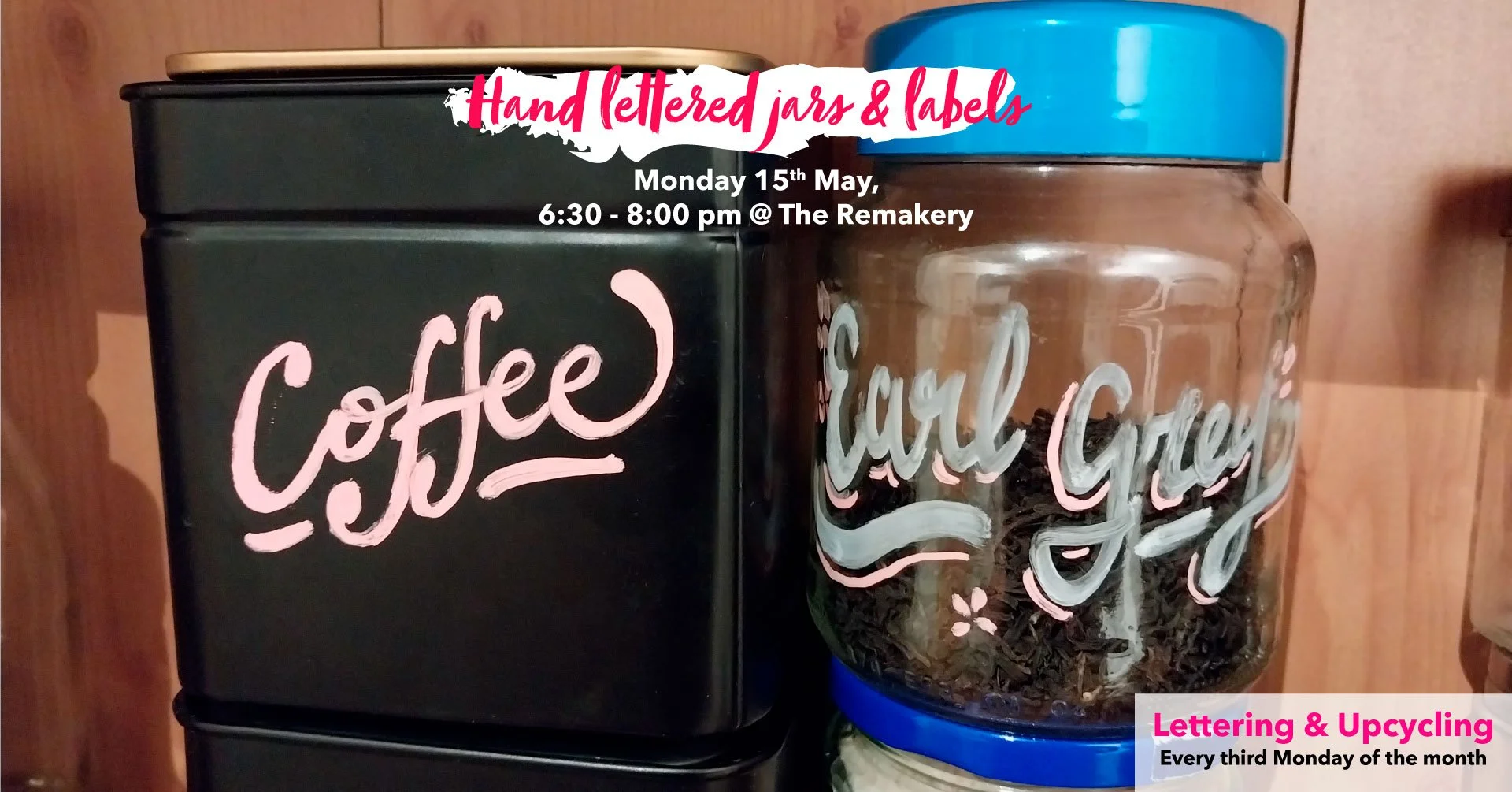 Lettering & Upcycling at the Remakery - May 2023