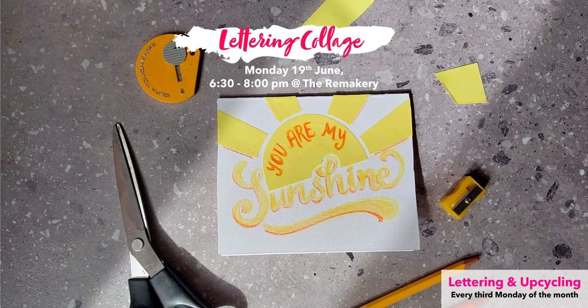 Lettering & Upcycling at the Remakery - June 2023