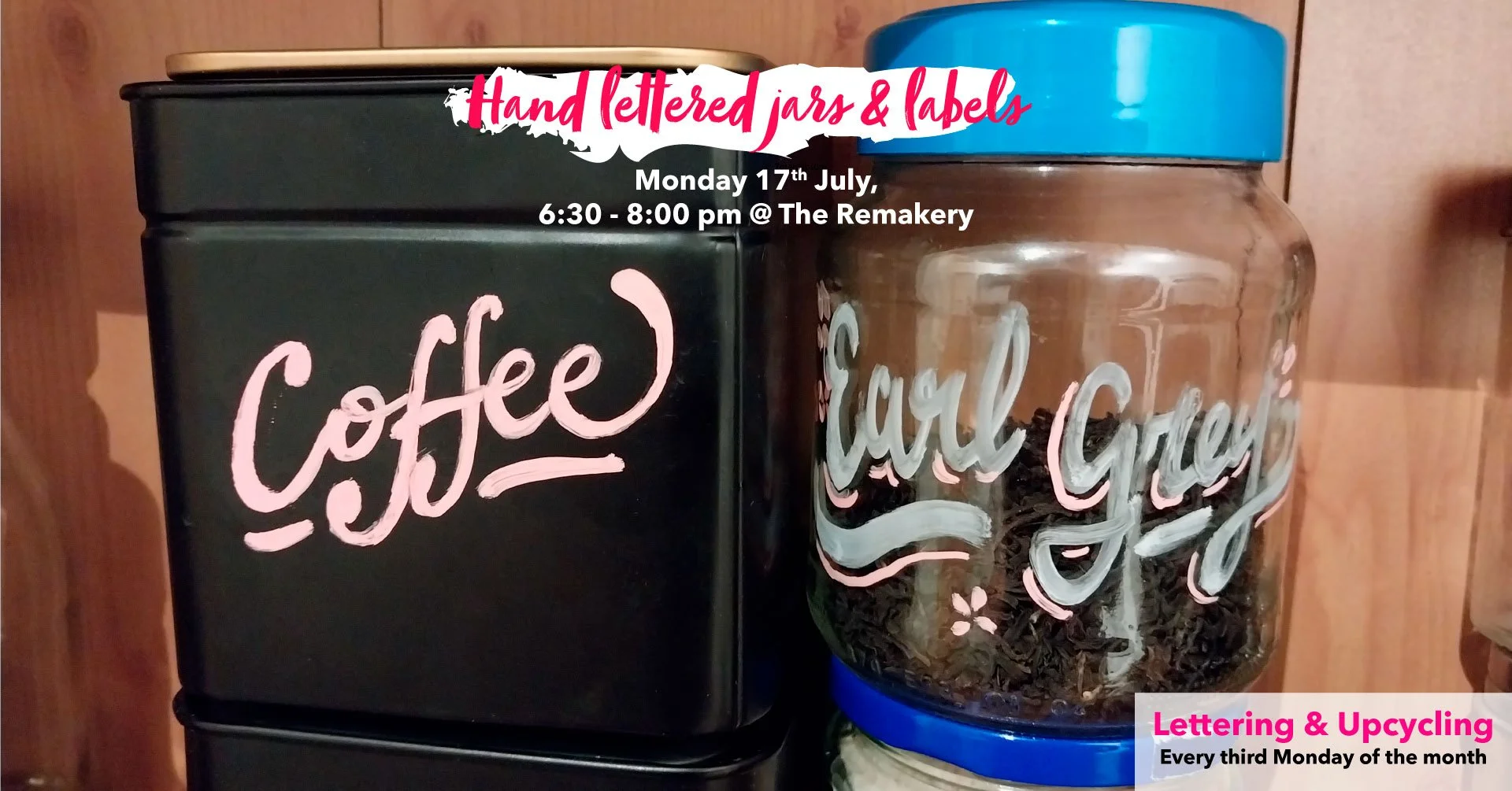 Lettering & Upcycling at the Remakery - July 2023