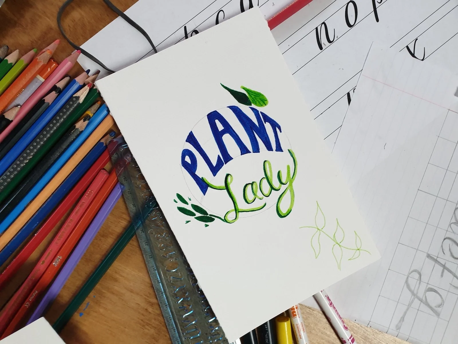 Hand Lettering for Beginners at S.I.A. #BIGWeeKends
