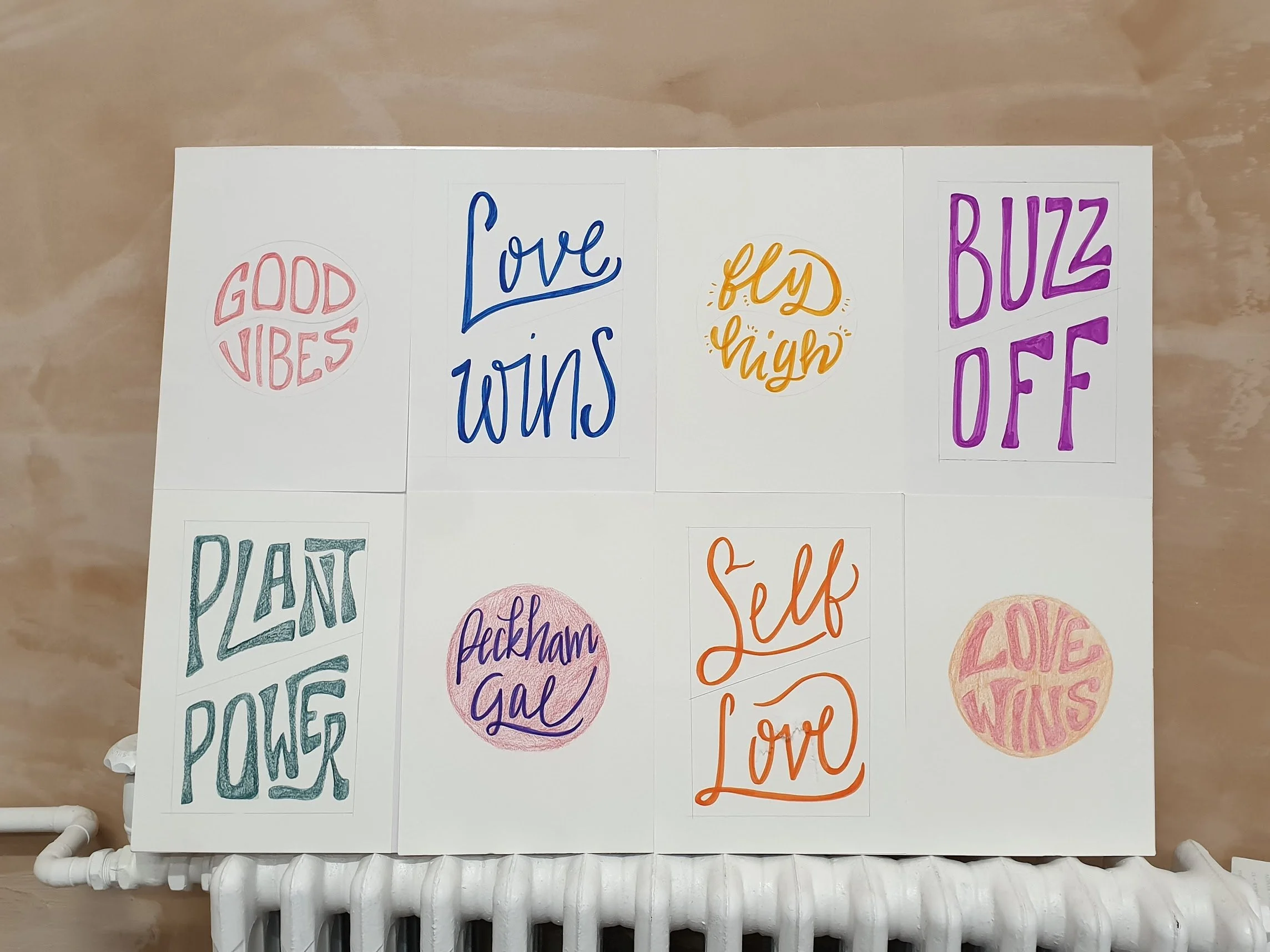 Hand lettering taster sessions at Market - part of London Design Festival