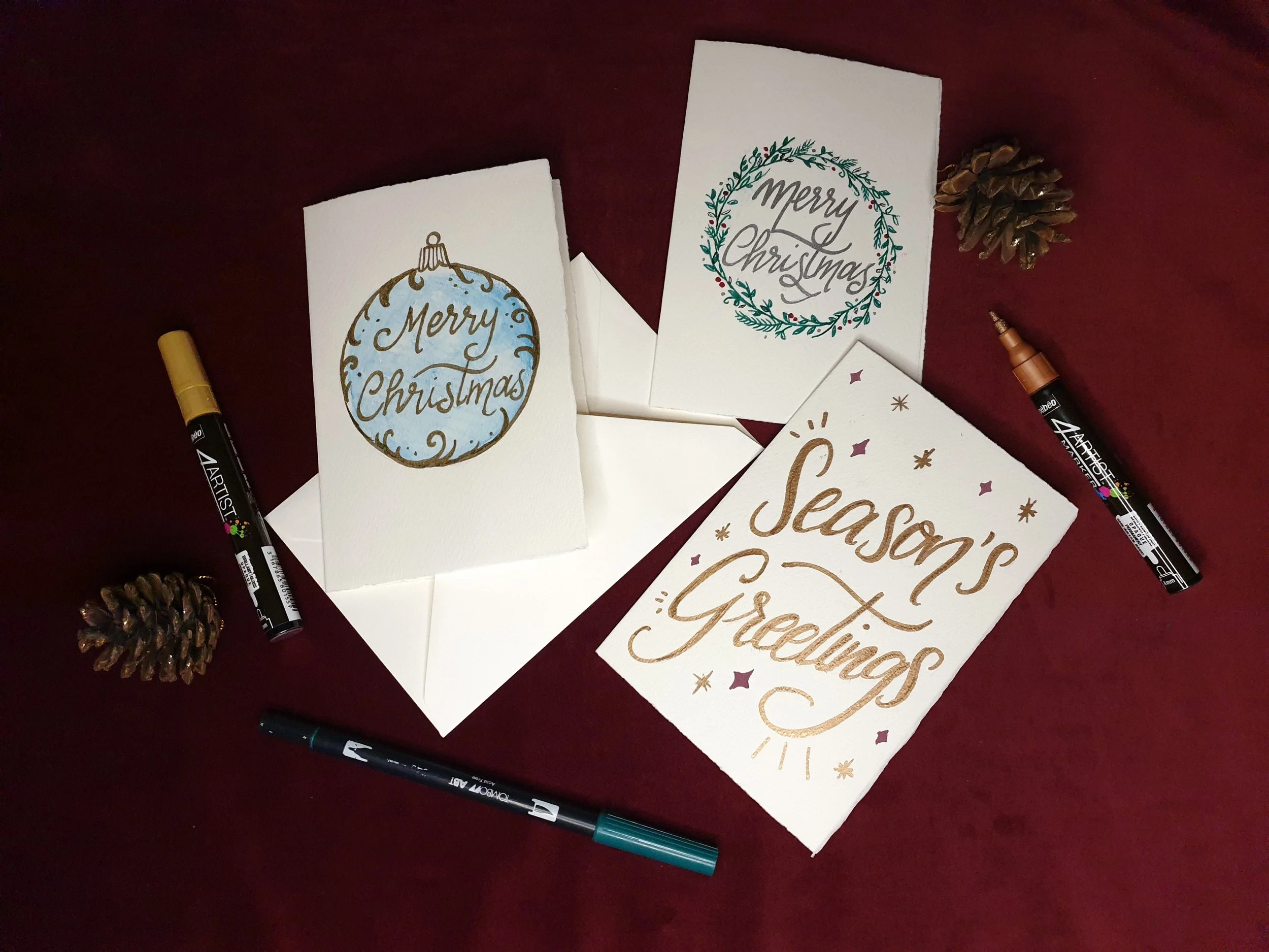 Hand Lettered Christmas Card Workshop at West 16th
