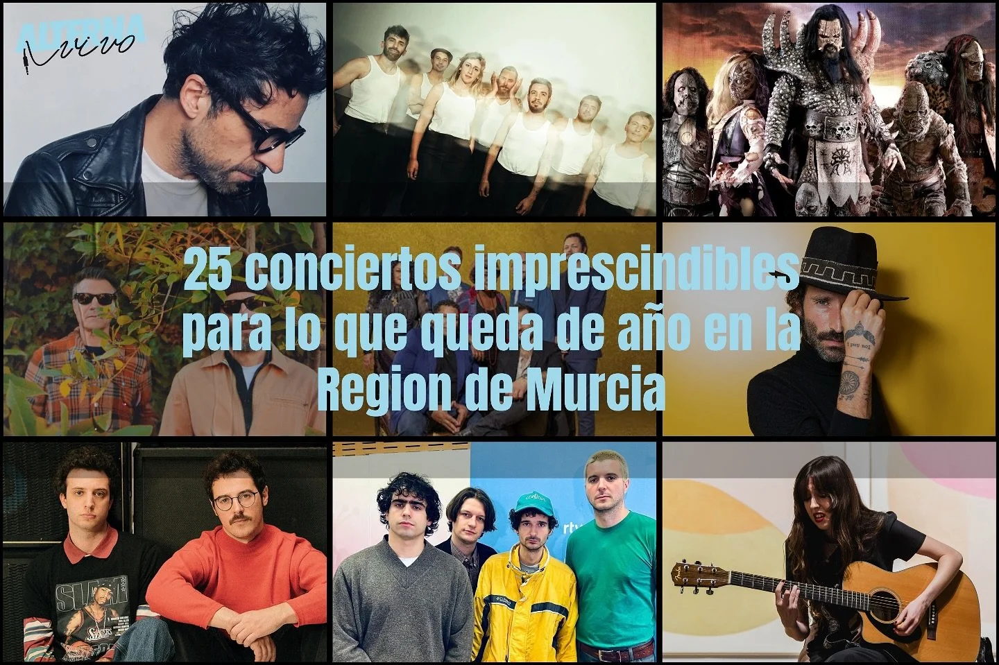 Murcia despide el a&ntilde;o musical a lo grande

Del indie al metal, pasando por el pop, el folk y la fusi&oacute;n: los pr&oacute;ximos meses est&aacute;n cargados de conciertos imperdibles. 

📅 Desde septiembre hasta diciembre podremos ver en la 