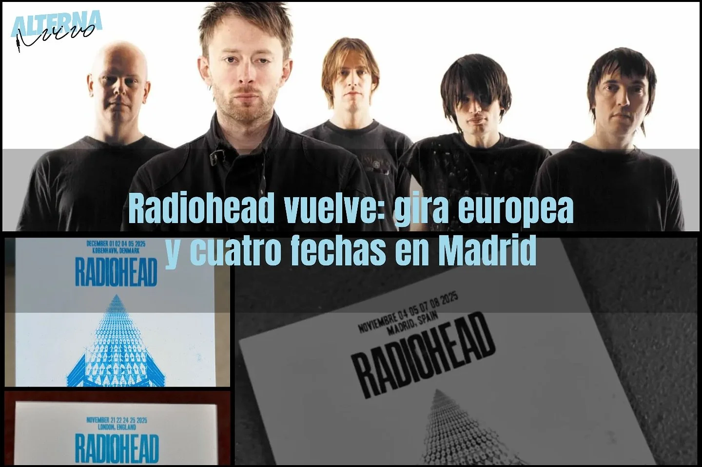 Confirmado: Radiohead vuelve a Europa y a Espa&ntilde;a

Tras 7 a&ntilde;os de silencio, la banda regresa con gira en 2025. Y s&iacute;, Espa&ntilde;a estar&iacute;a en ella. Toma nota: 

📍 Madrid: 4, 5, 7 y 8 de noviembre.

Tambi&eacute;n habr&aacu