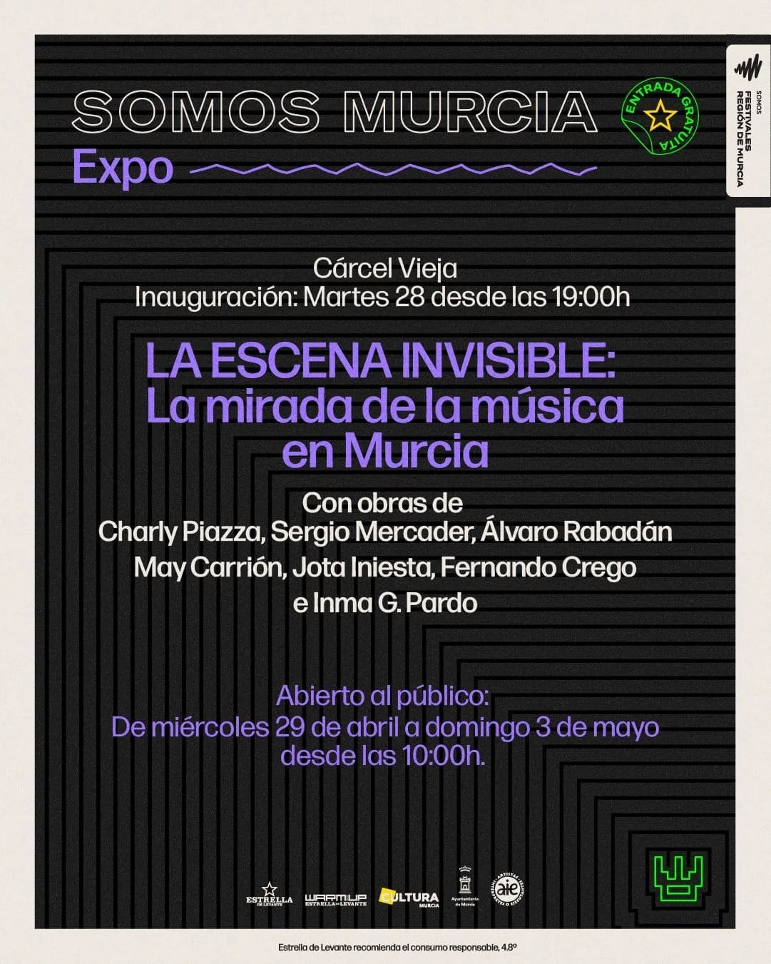 El Warm Up organiza una exposición de fotografías de conciertos en la Cárcel Vieja