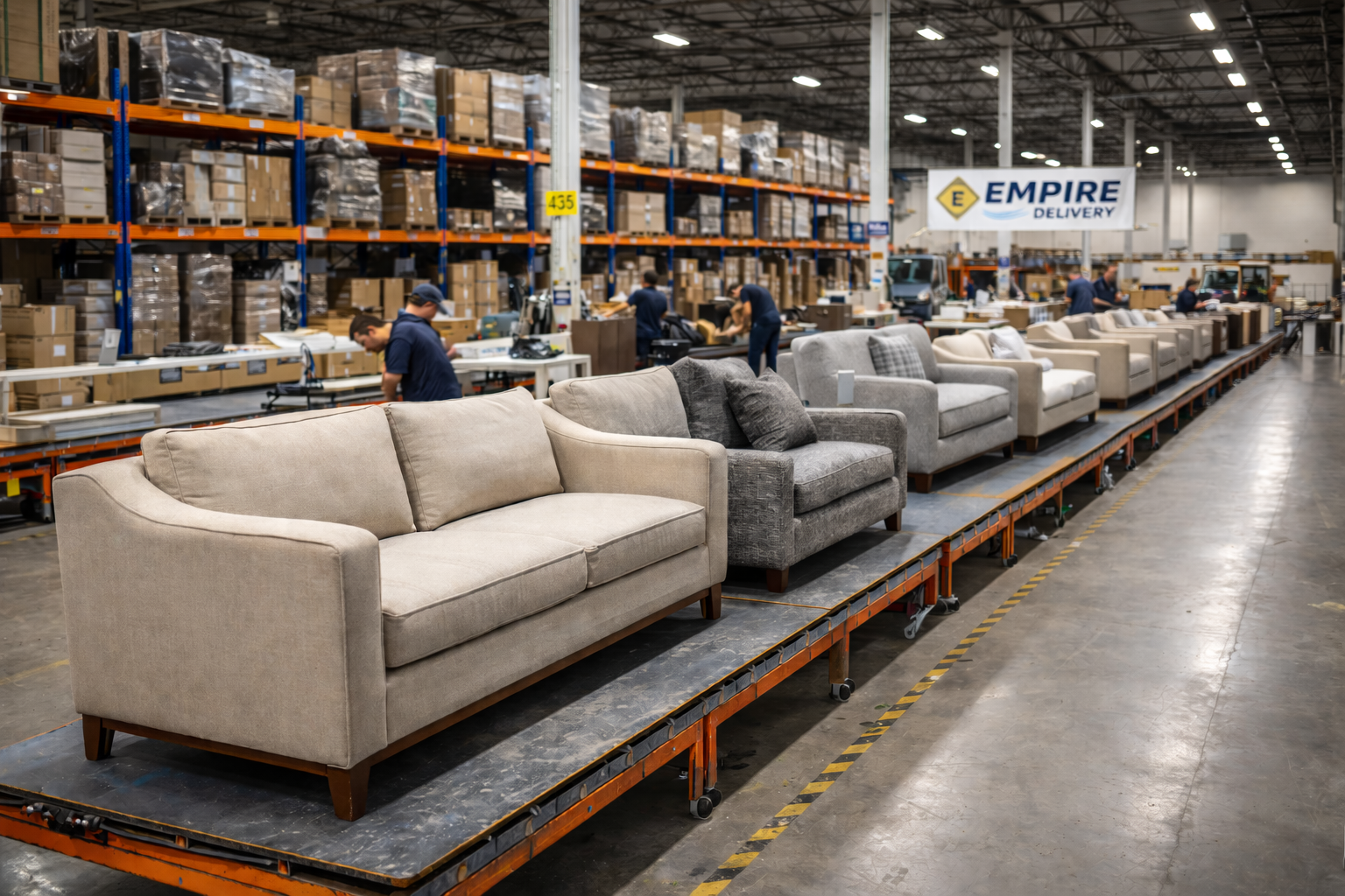 Furniture assembly line in warehouse.png