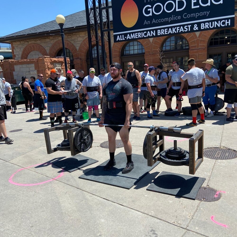Pick it up. Put it down. Over and over and over until we're tired. 

#weareatr #silverdollardeadlift #odinsboys #strongman #strongmantraining #strongmanstuff #cheyennestrongman #Celticfestivalstrongman