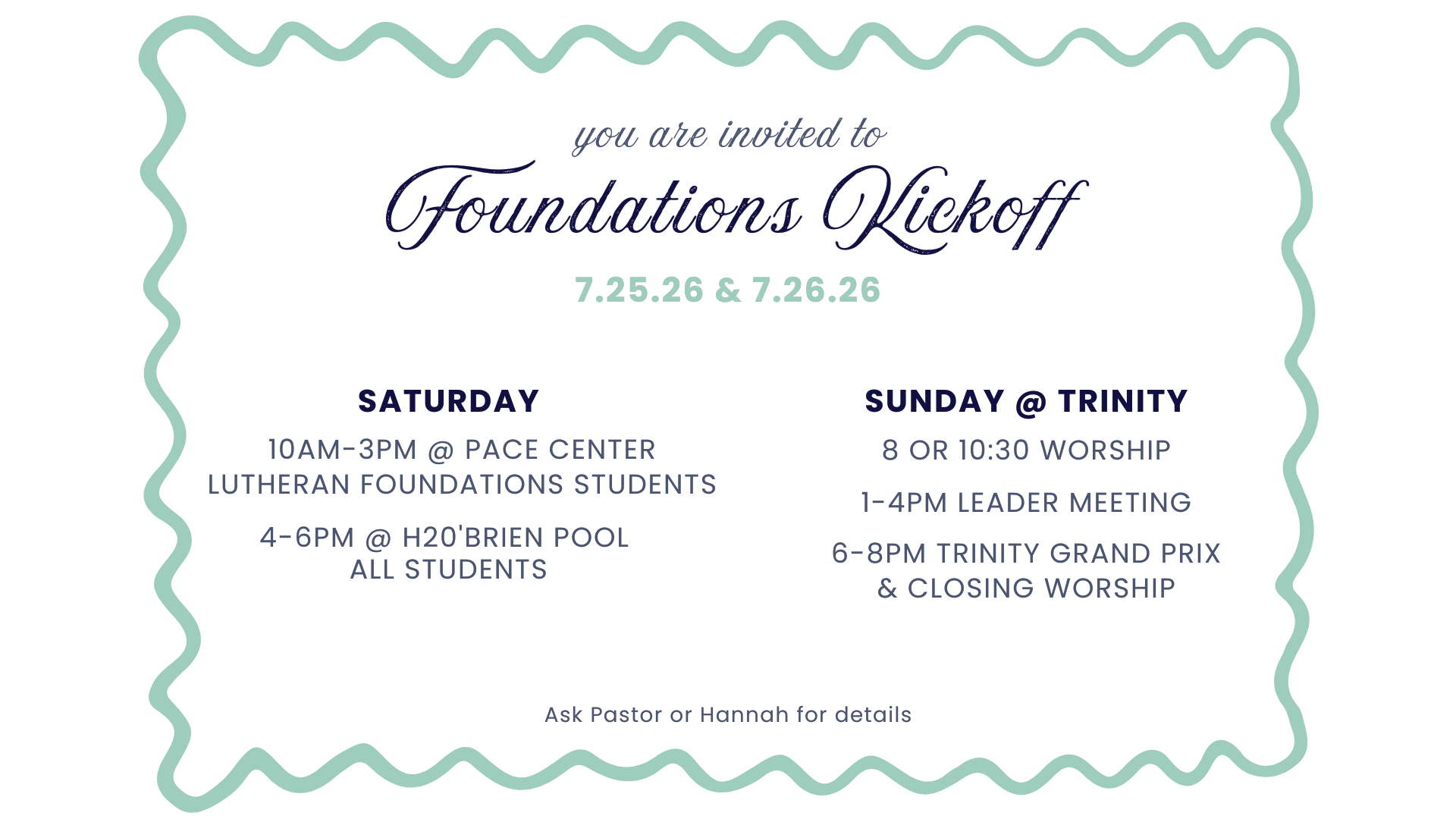 Foundations Retreat 