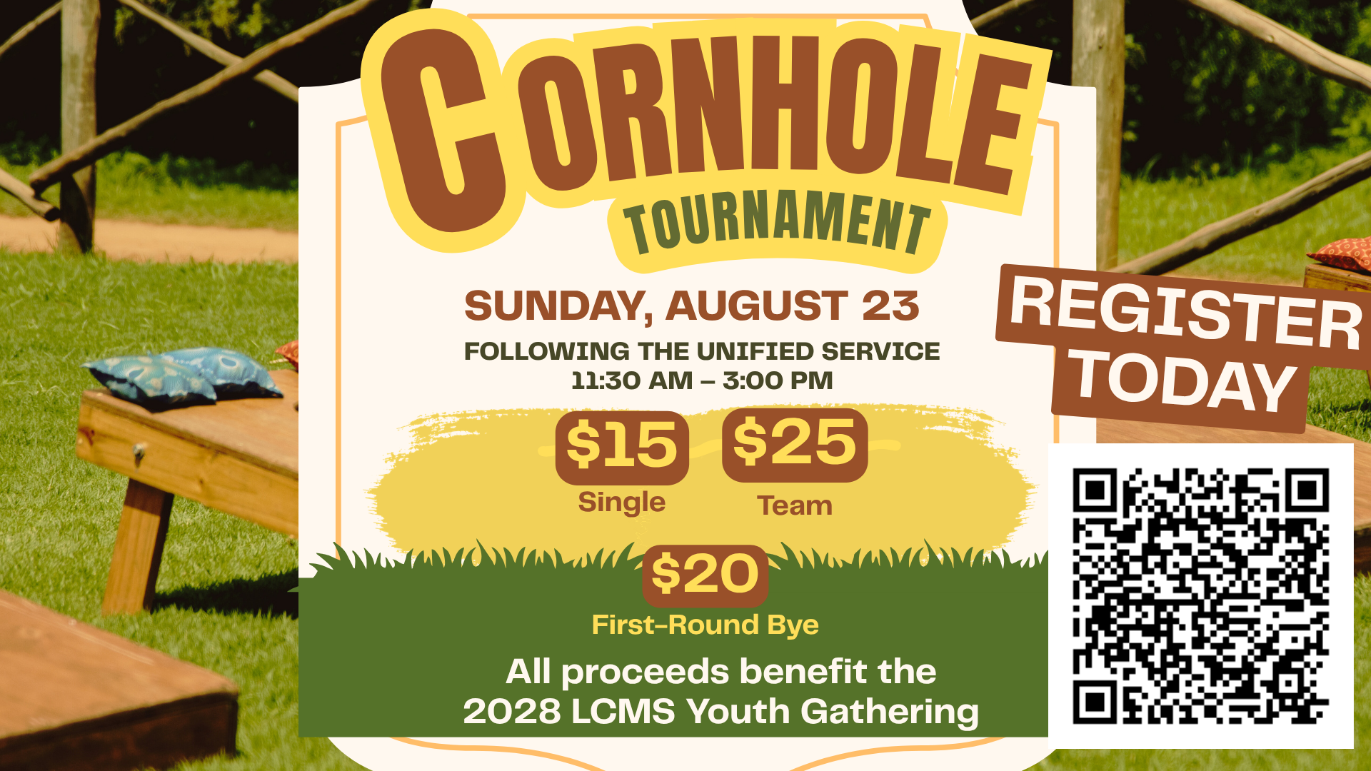 Youth Gathering Cornhole Tournament