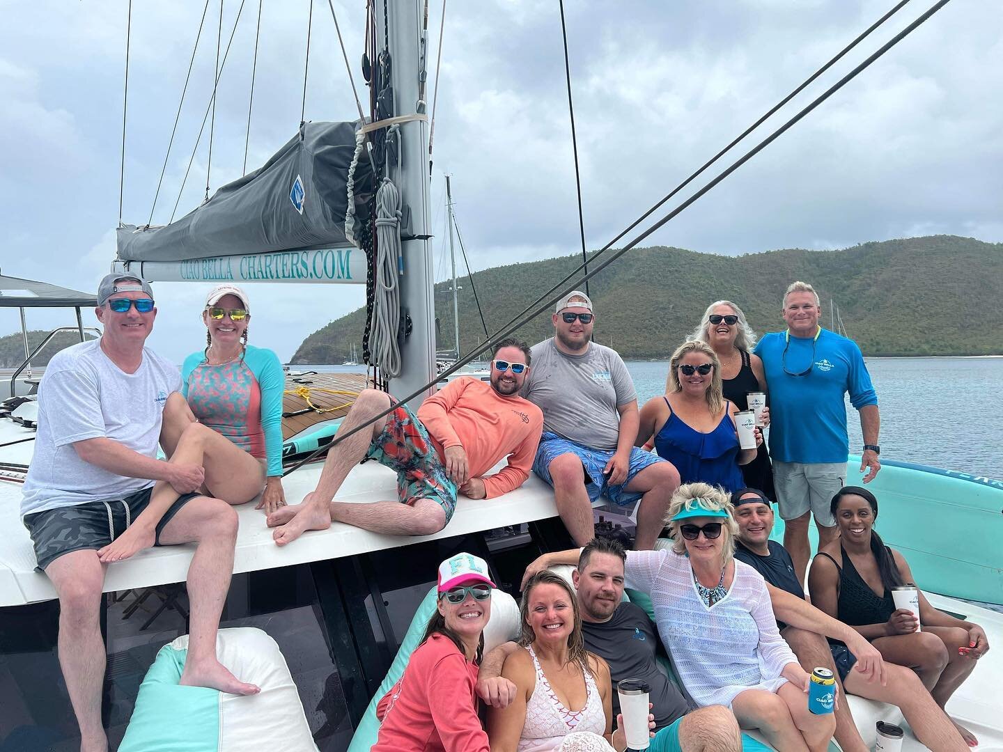 Celebrated a special Birthday for a very special passenger who has become like family to us!❤️🙏🎉🎂🎂Happy 40th to a great guy Jeffrey Bell! ❤️We were honored you chose to spend your special day aboard Ciao Bella with all your favorite people! ⛵️⛵️⛵