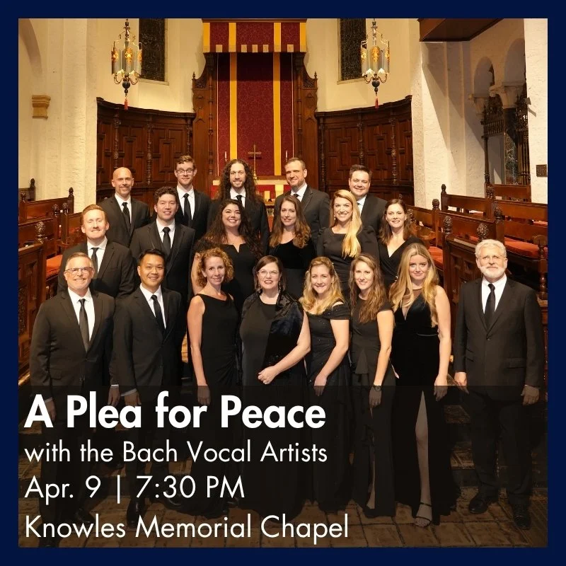 A Plea for Peace with the Bach Vocal Artists