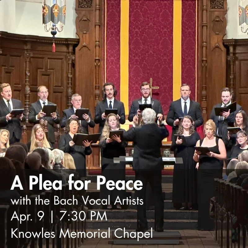 A Plea for Peace with the Bach Vocal Artists