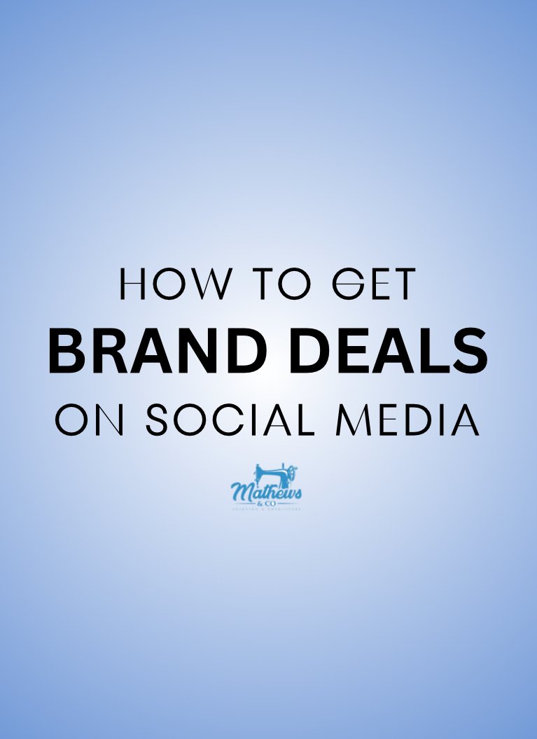 How to get Brand Deals
