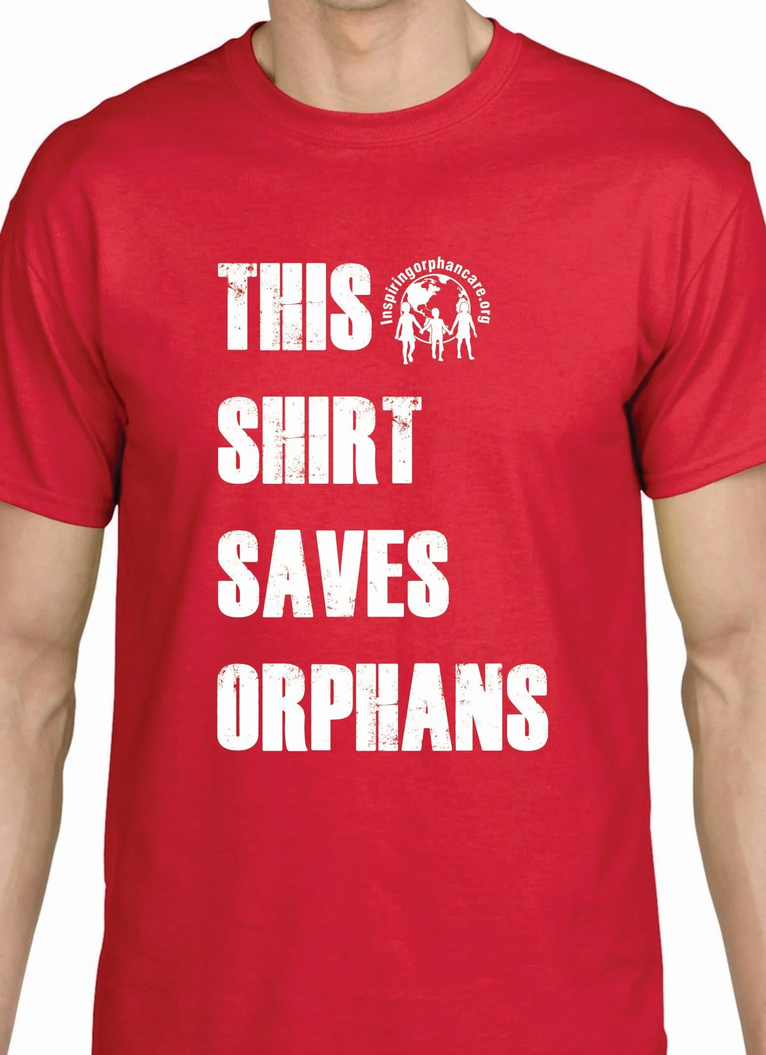 "This Shirt Saves Orphans" T-Shirt (Red)
