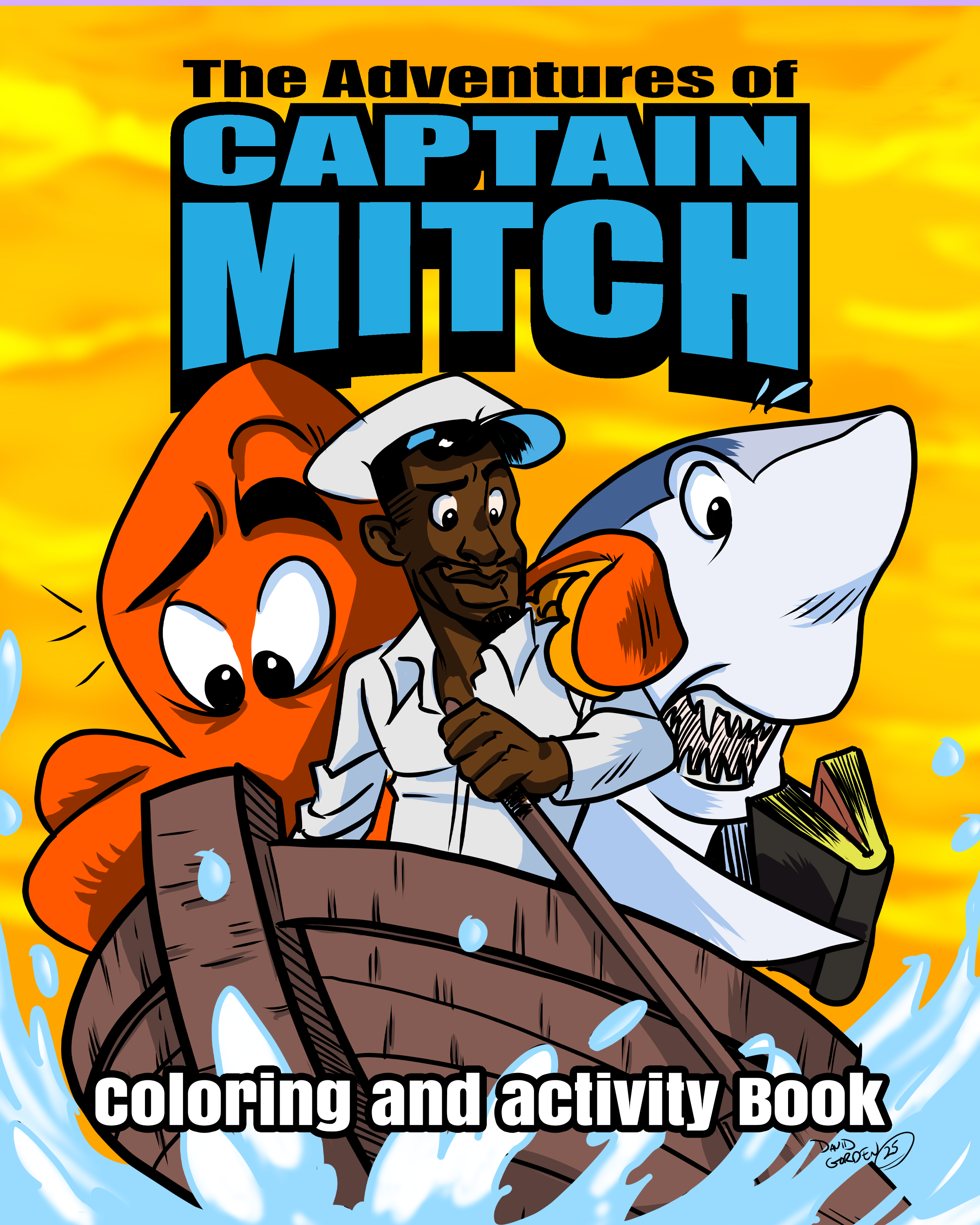 Captain Mitch Coloring Book Cover
