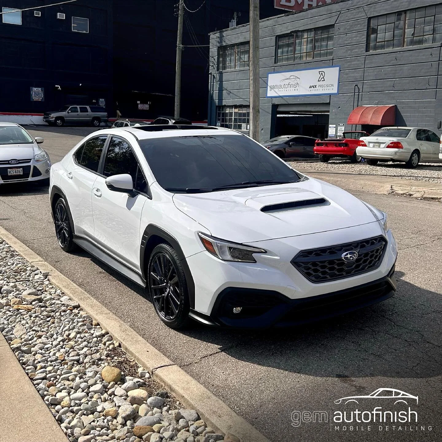 This client brought their new WRX in for paint correction and @iglcoatings ceramic coating. It&rsquo;s crazy how frequently even cars off the lot will require a light correction. What do you guys think about this new body style? ⁣
⁣
#gemautofinish #a