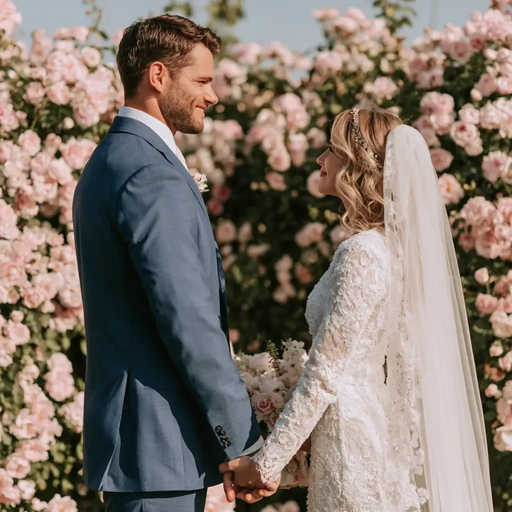 Couple planning their wedding timeline