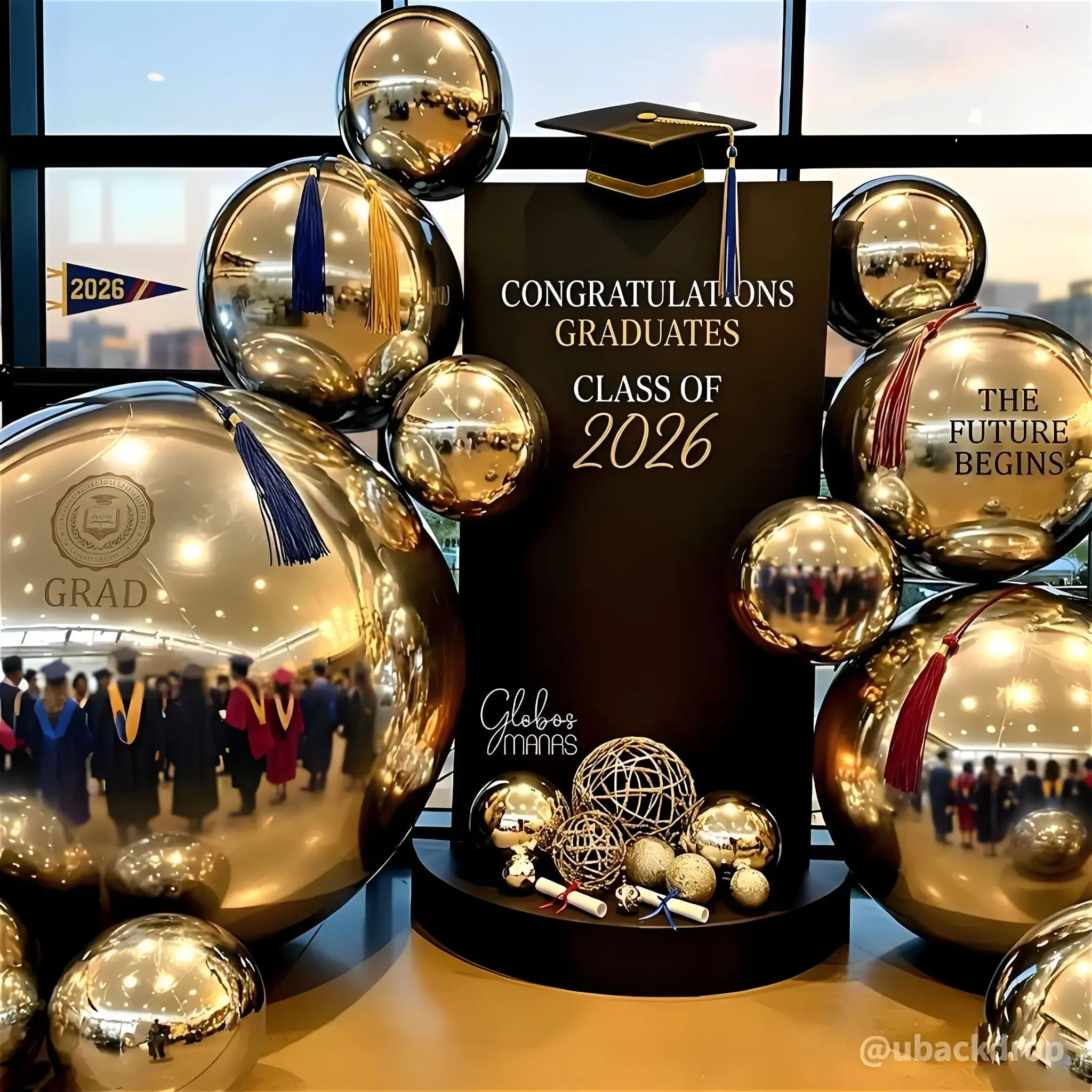 Graduation Inflatable Ball Decor