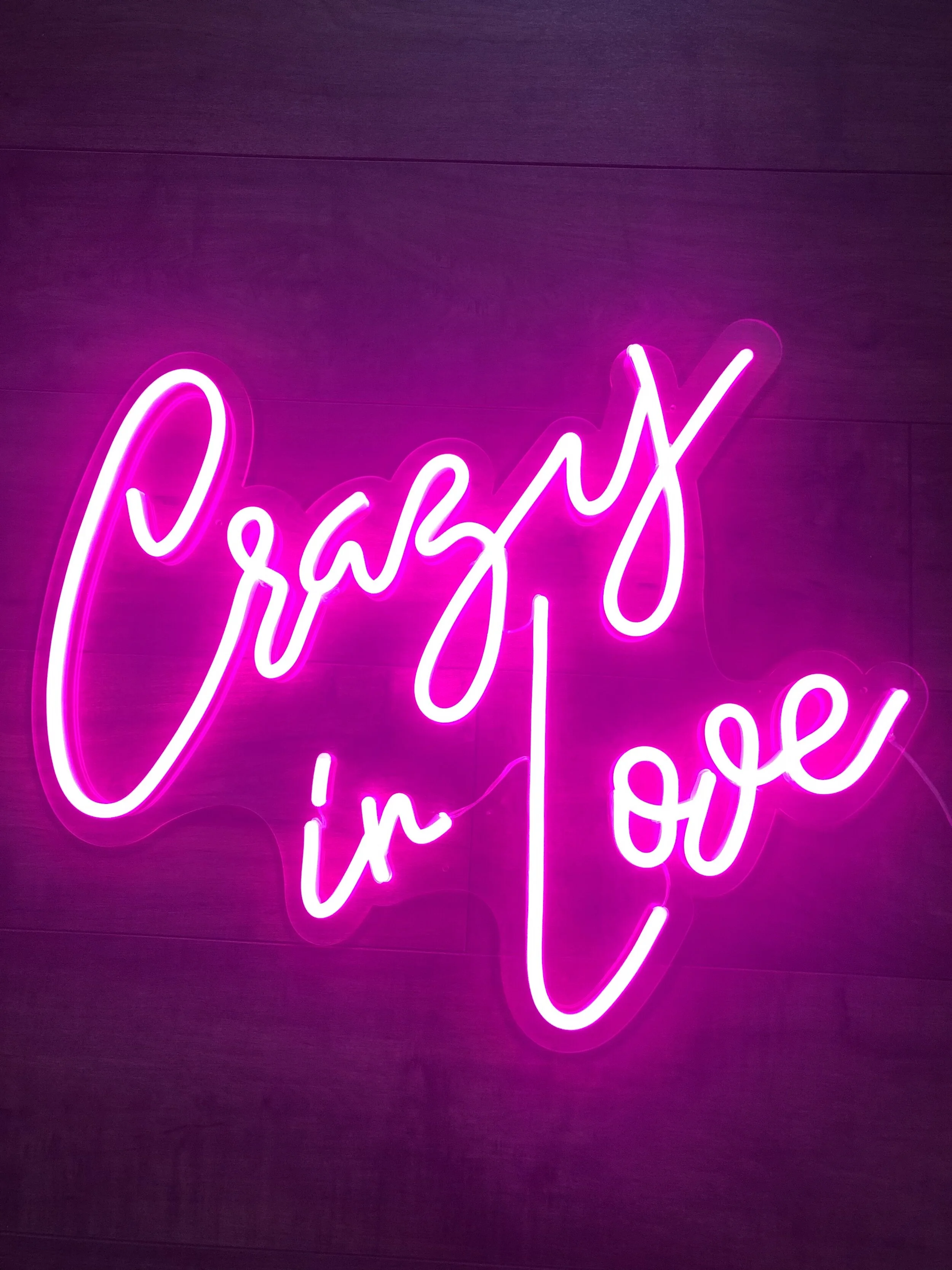 Crazy in Love Neon Sign Rental - WI & MN