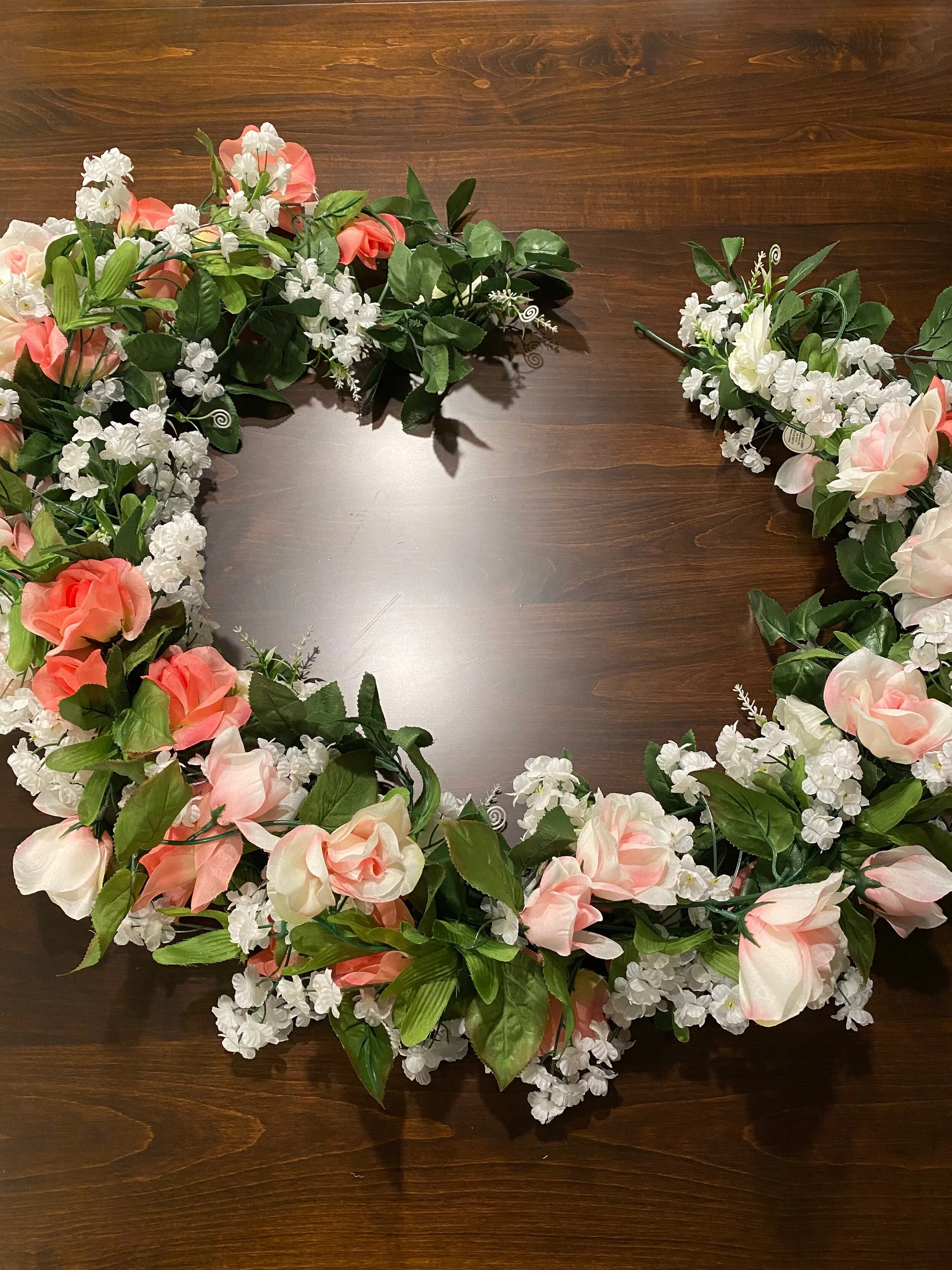 Blush Rose Garland - 8ft Rental - MN & WI