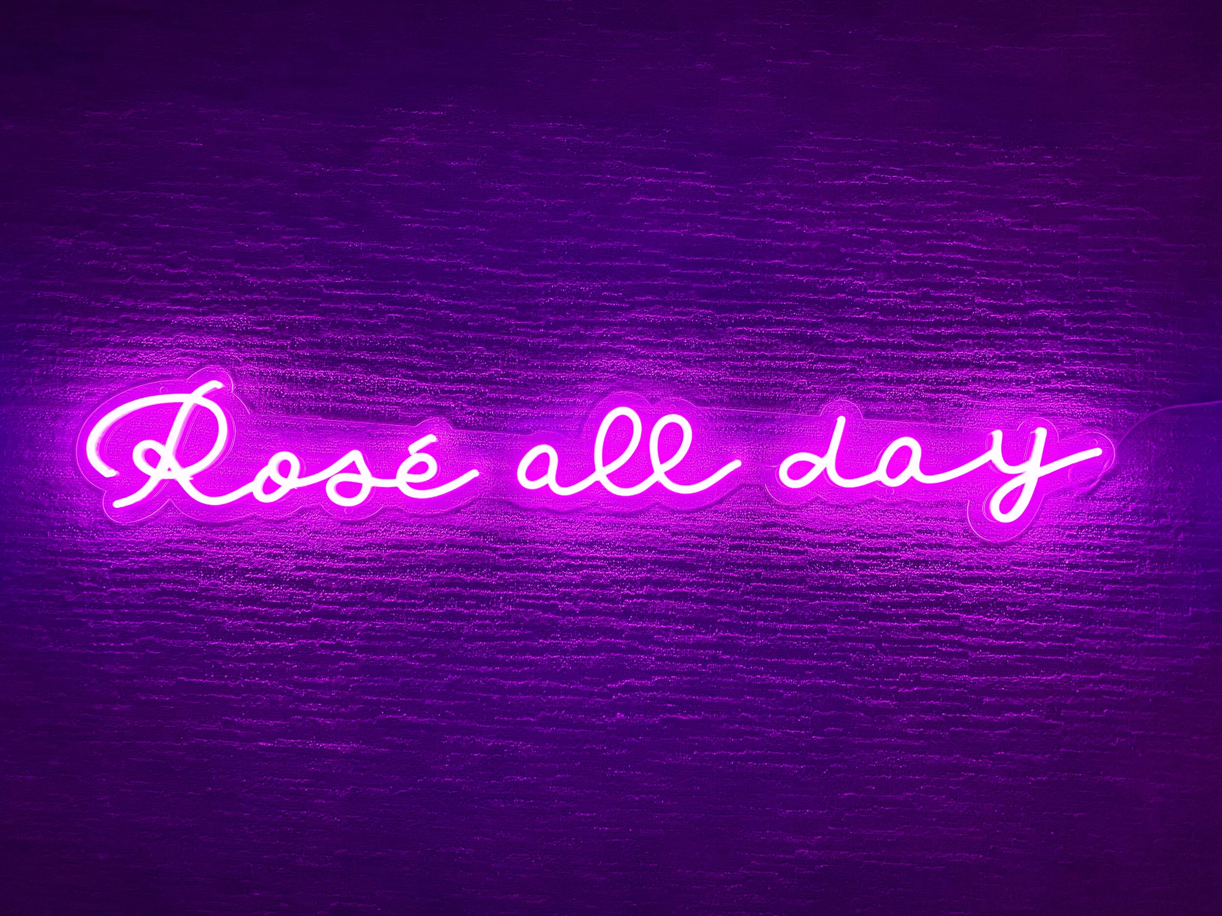 ‘Rosé all day’ Neon Sign Rental - MN & WI