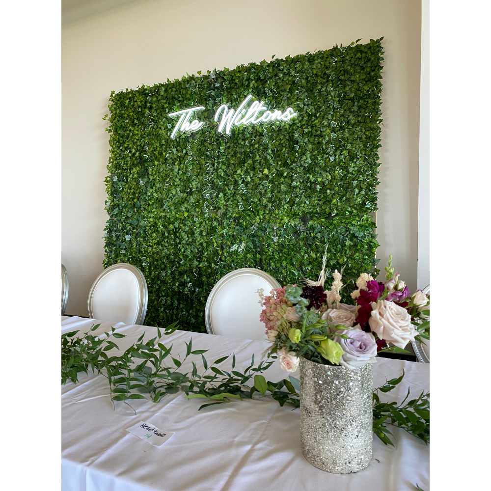Boxwood Rose Ivy Greenery Photo Wall