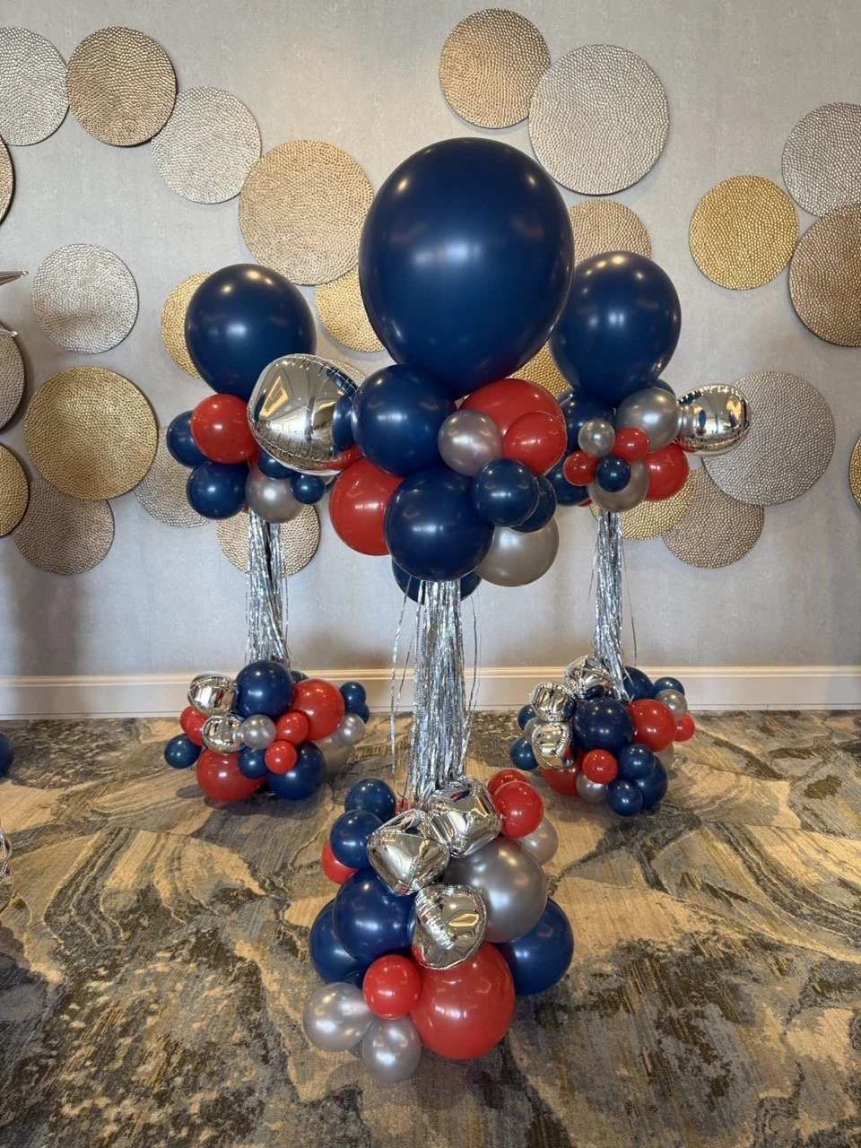 Custom Balloon Columns for Hotel Event
