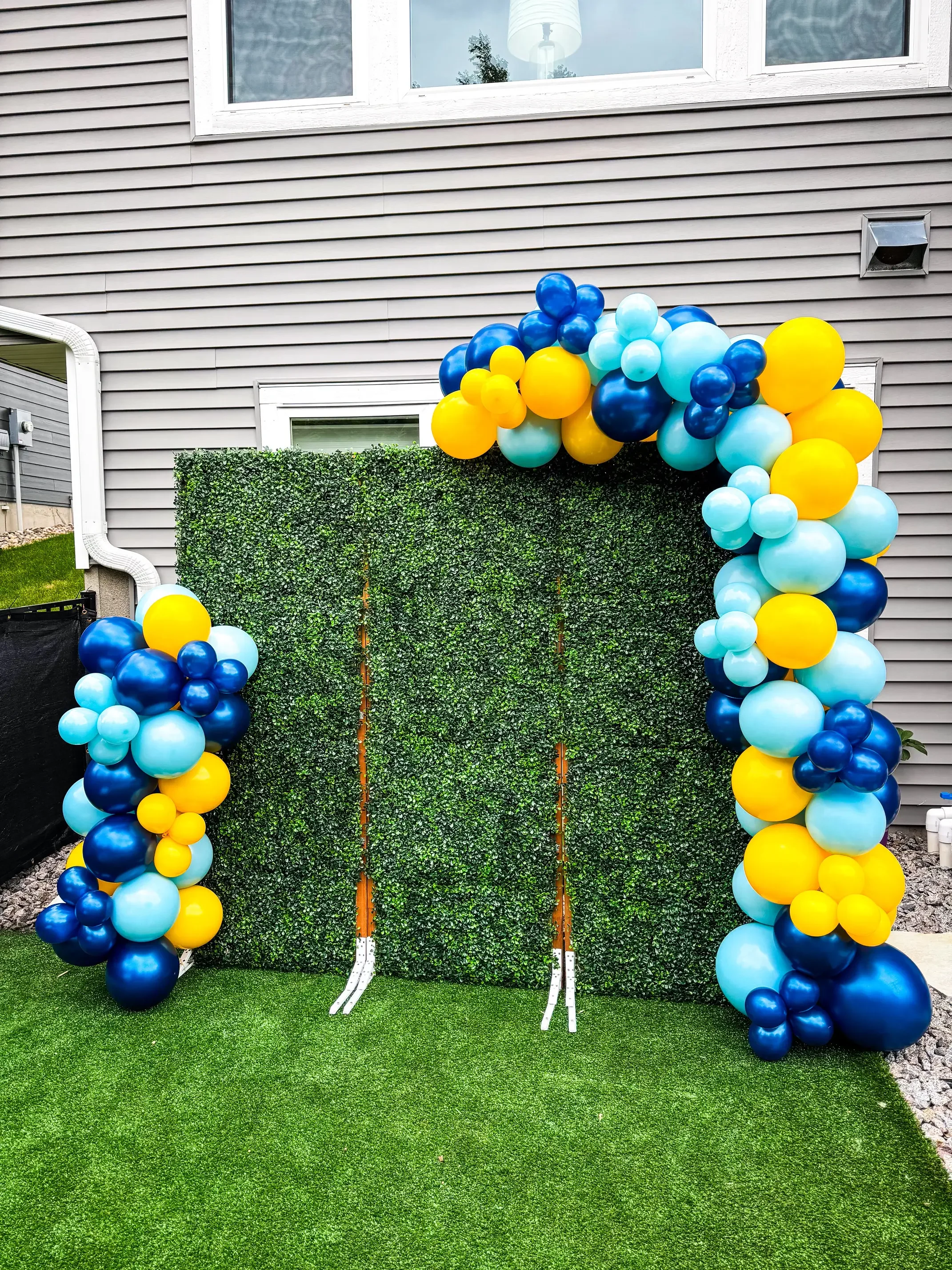 MN Grad Party Boxwood Minis + Balloon Garlands