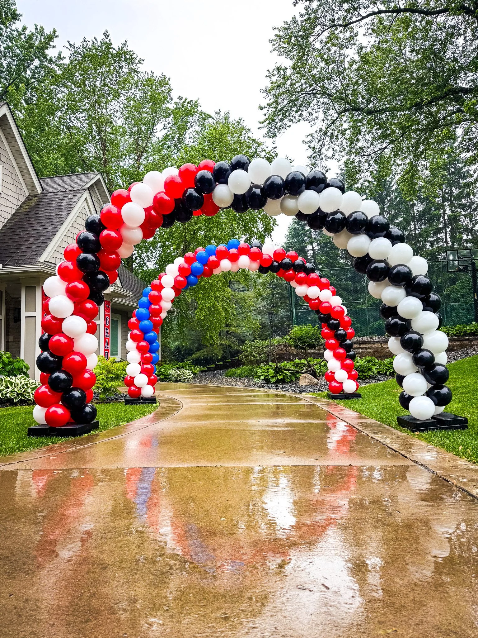 Balloon Arch Rental - Boxwood Rose