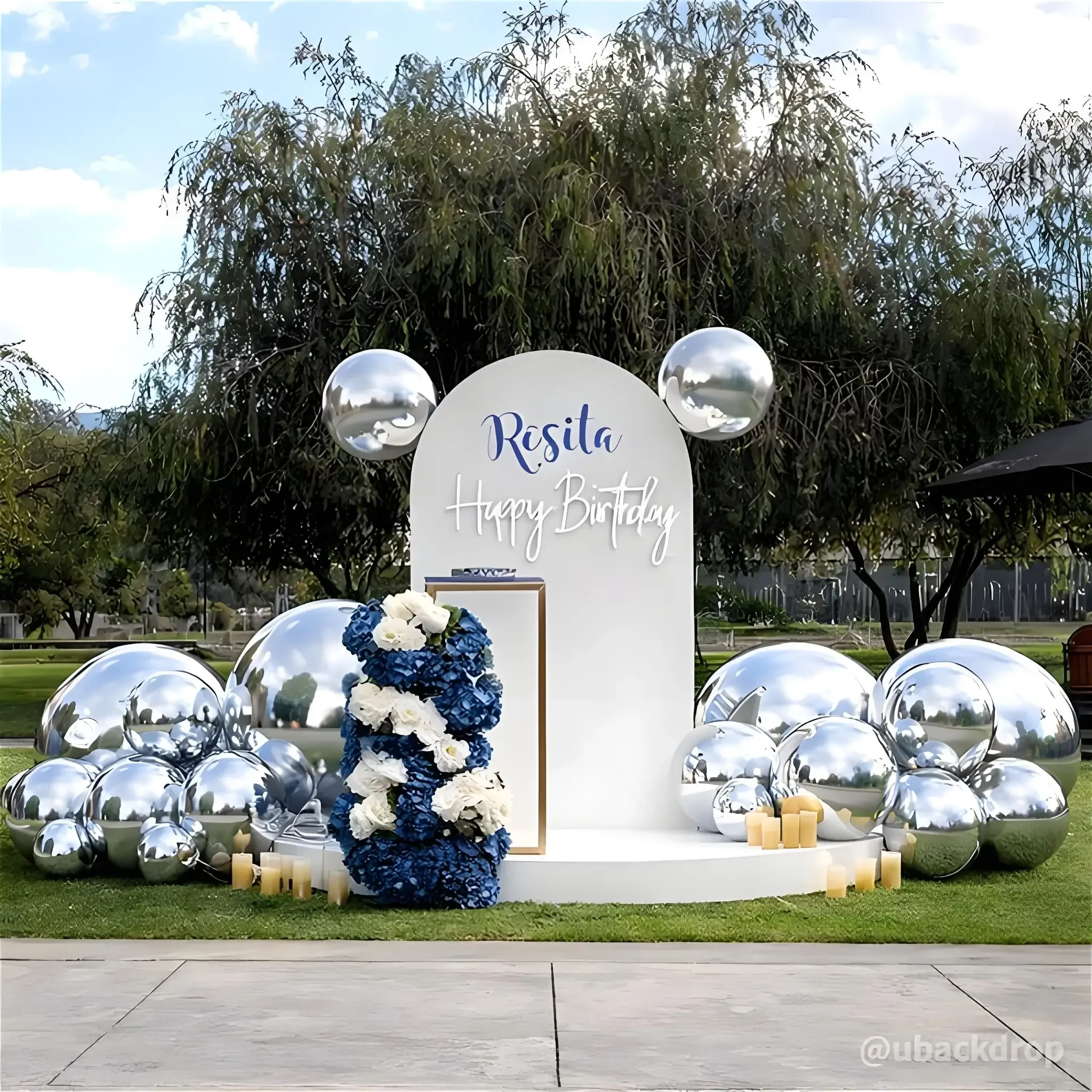 metallic inflatable ball decorations