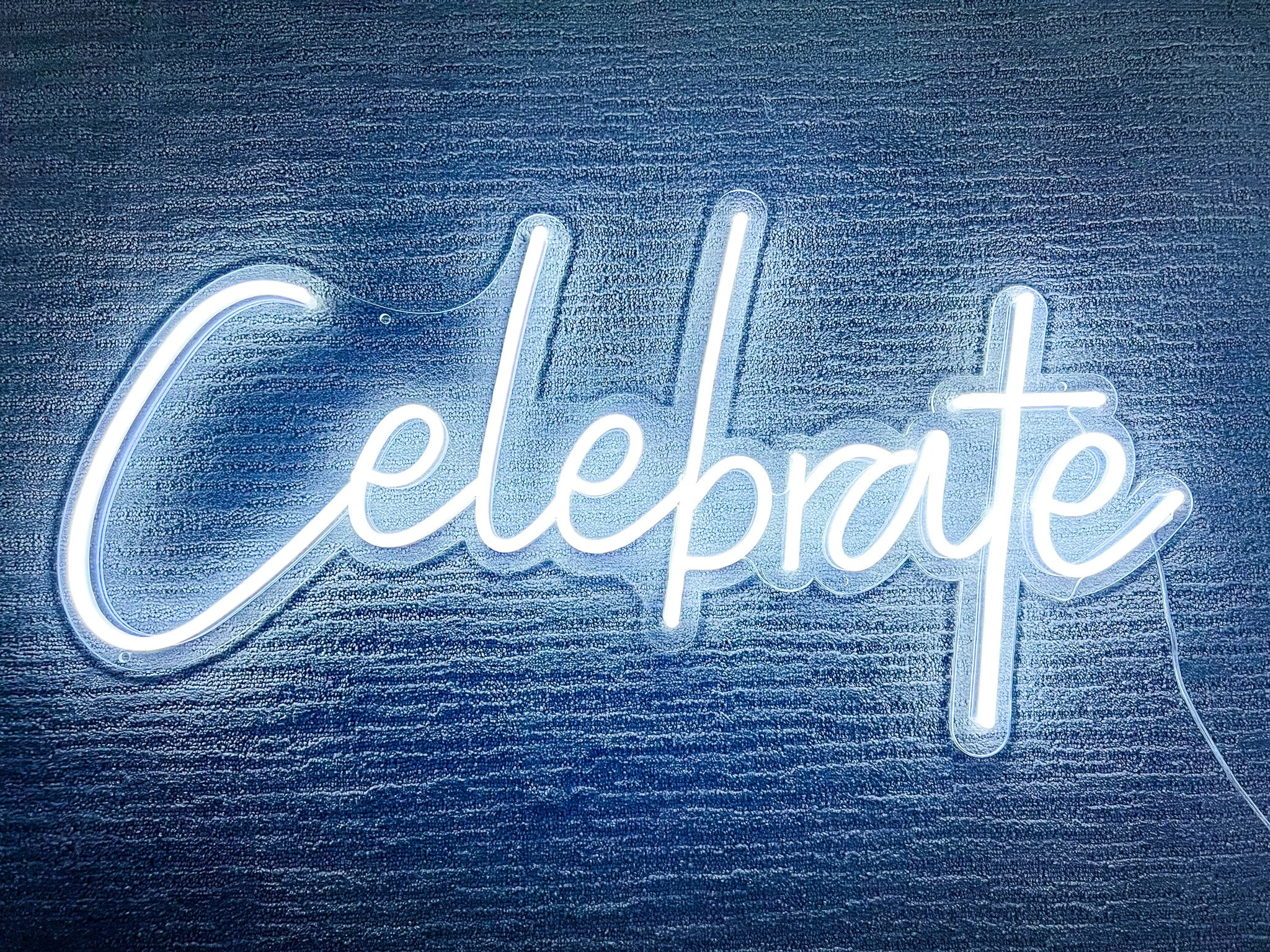 ‘Celebrate’ Neon Sign Rental - MN & WI
