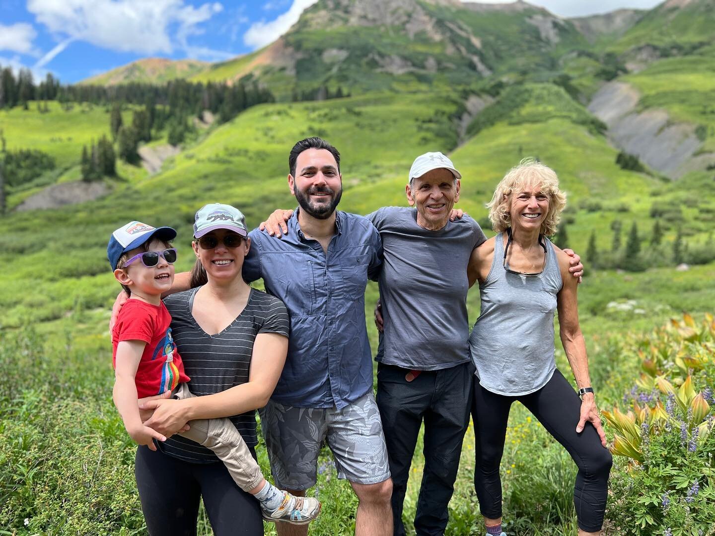 Our first family hike in Crested  Butte this trip at Rustler&rsquo;s Gulch with our amazing  4- year- old hiker, Max. Can&rsquo;t beat these views.