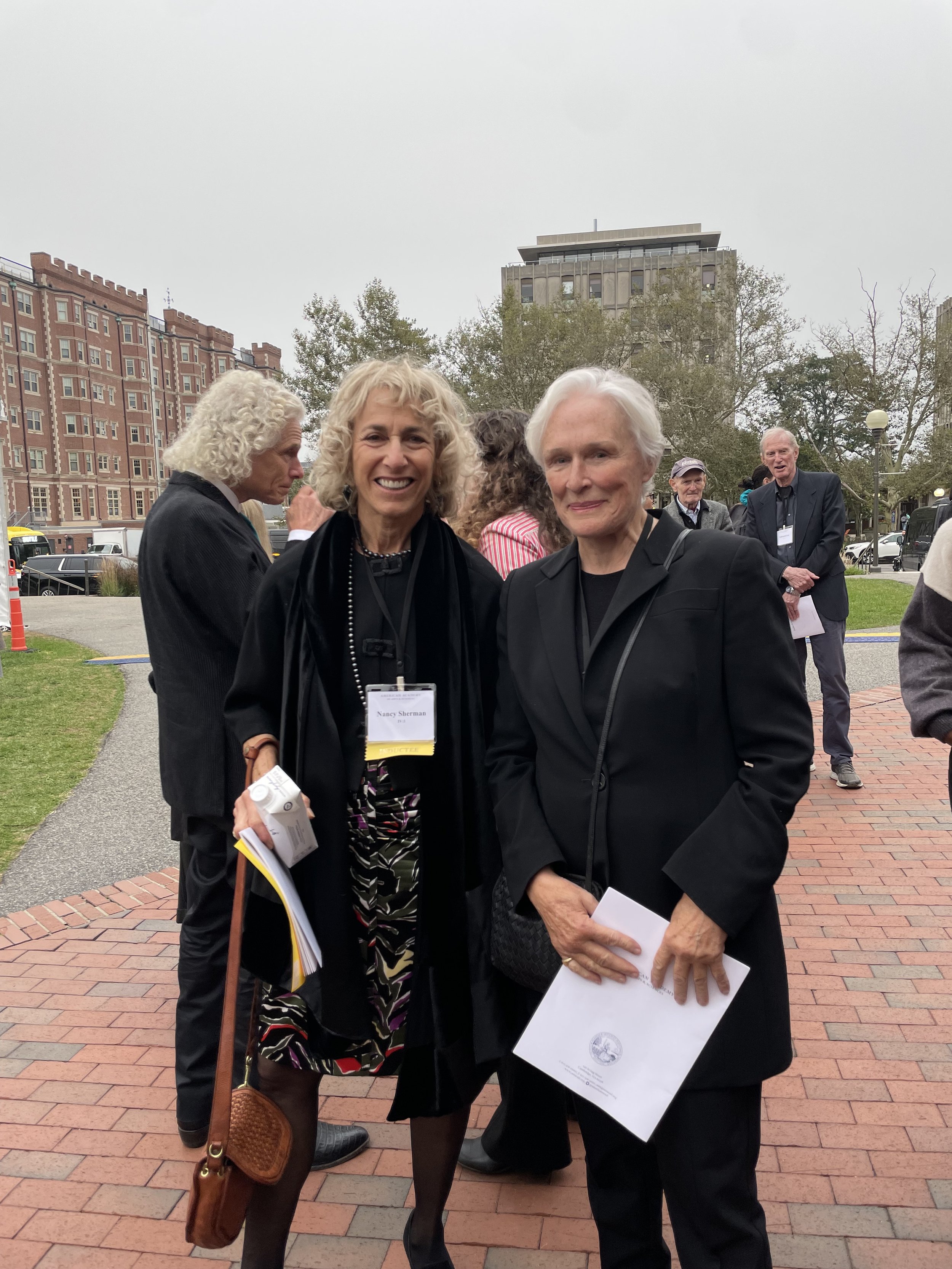  Nancy with Glenn Close at our induction into the American Academy of Arts &amp; Sciences&nbsp; 